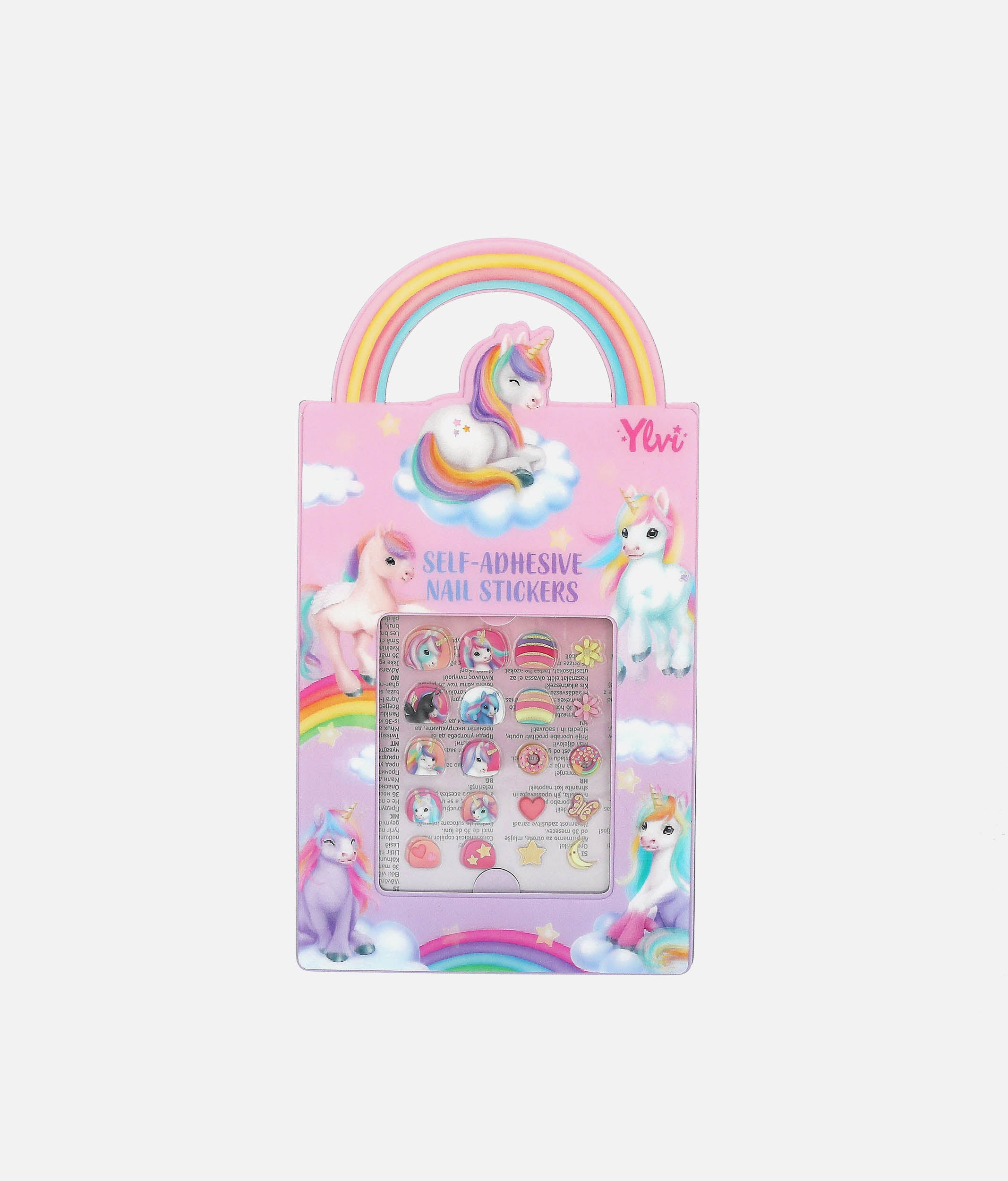 Ylvi Unicorn Fingernail Stickers, Sparkle, Stick & Shine - 0013258