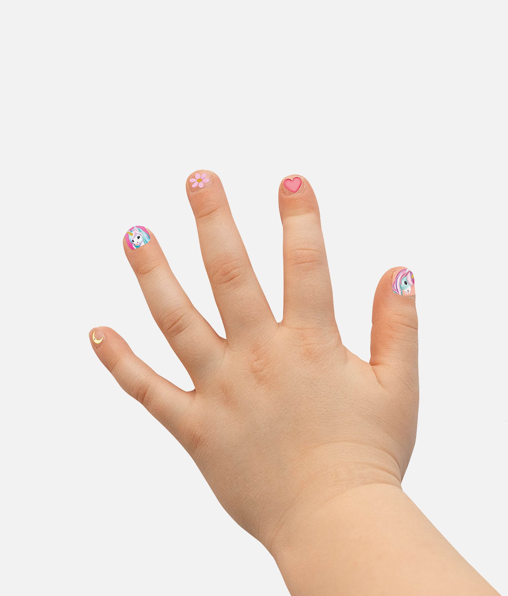 Ylvi Unicorn Fingernail Stickers, Sparkle, Stick & Shine - 0013258