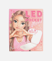 TOPModel Foldable Pocket Mirror with LED Light & Touch Control - 0013502