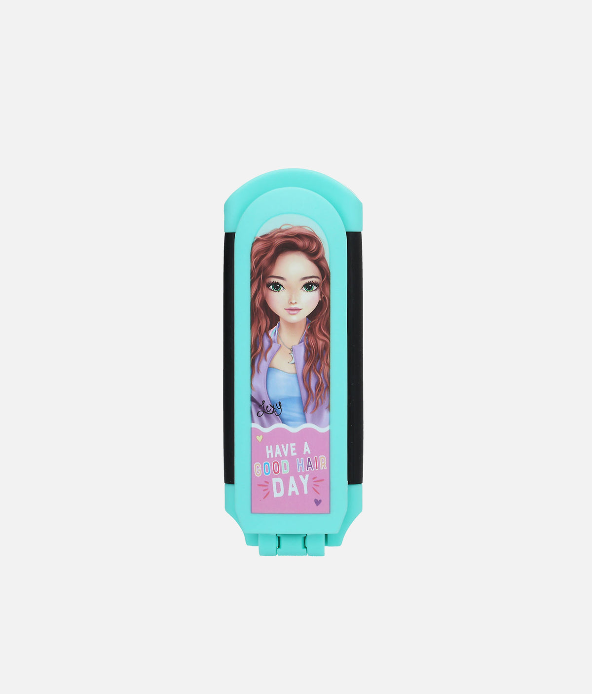 TOPModel Folding Hairbrush with Mirror - 0013550