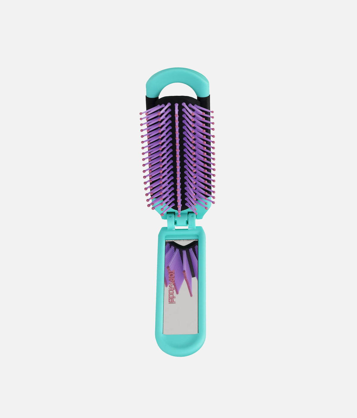 TOPModel Folding Hairbrush with Mirror - 0013550