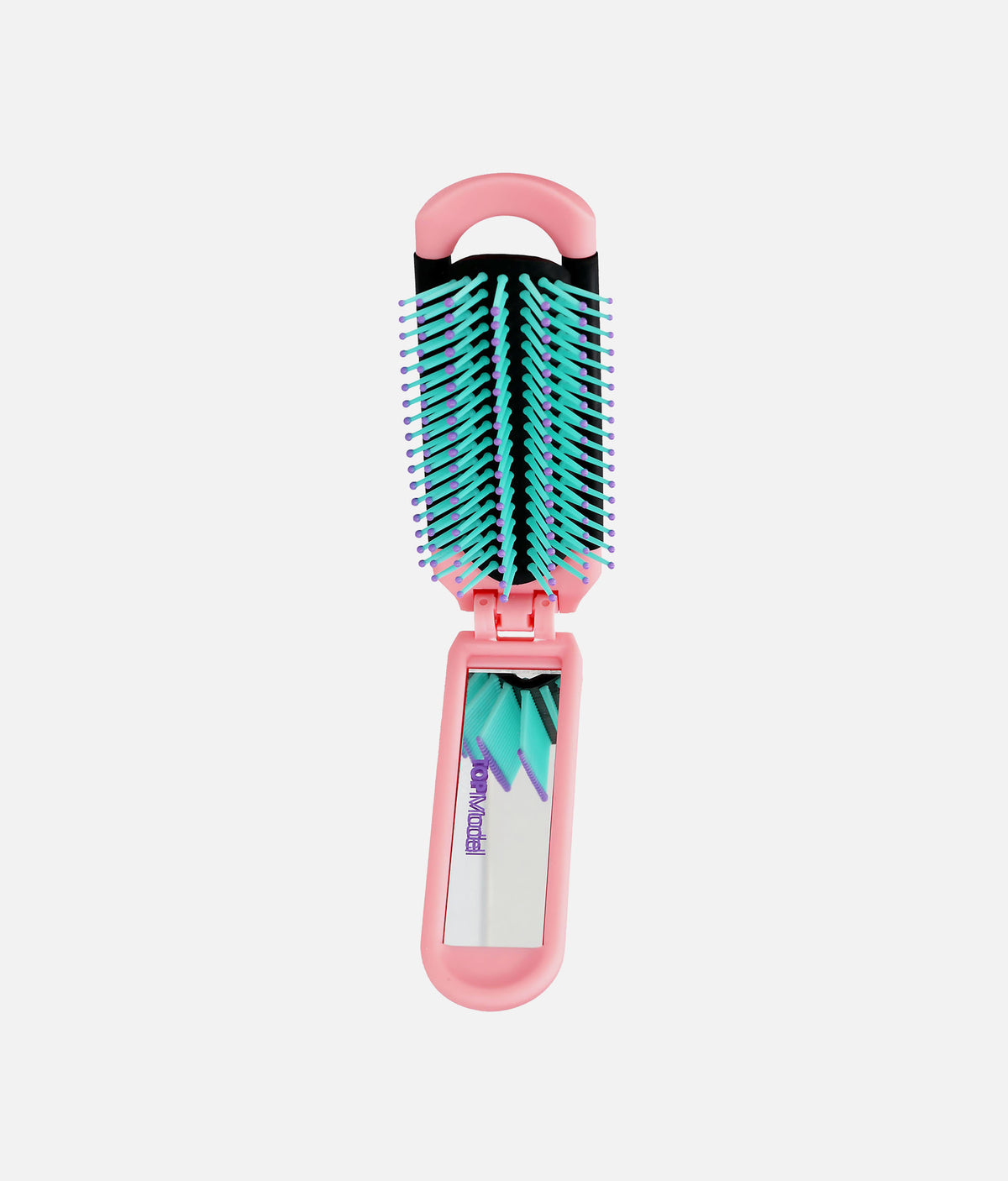 TOPModel Folding Hairbrush with Mirror - 0013550