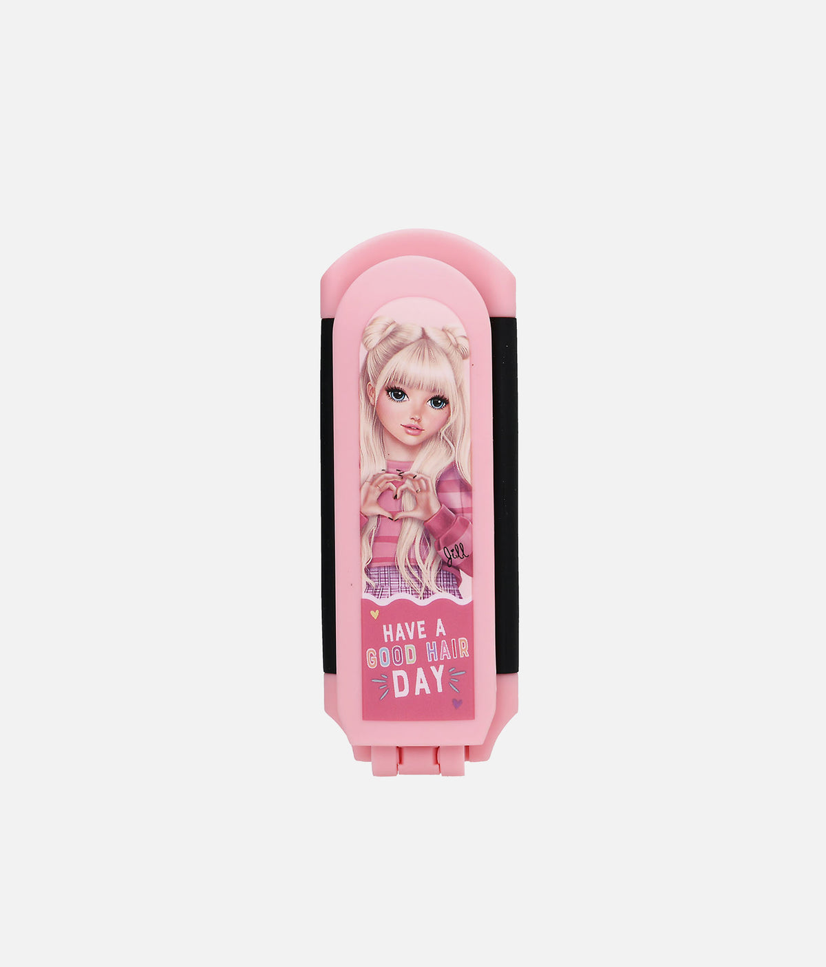 TOPModel Folding Hairbrush with Mirror - 0013550