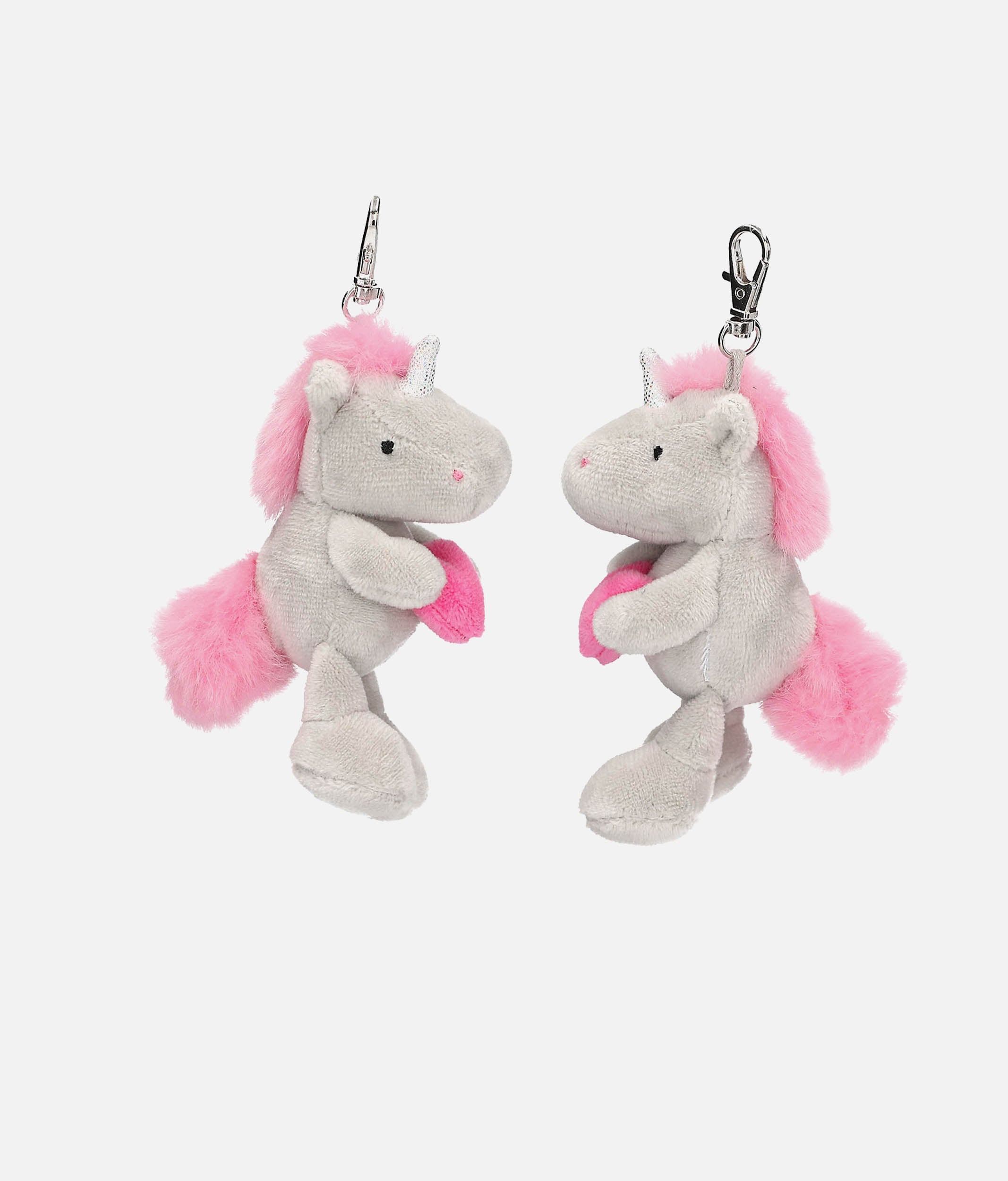Ylvi, Plush Unicorn Pendant, Cute Clip-On Keyring - 0013636