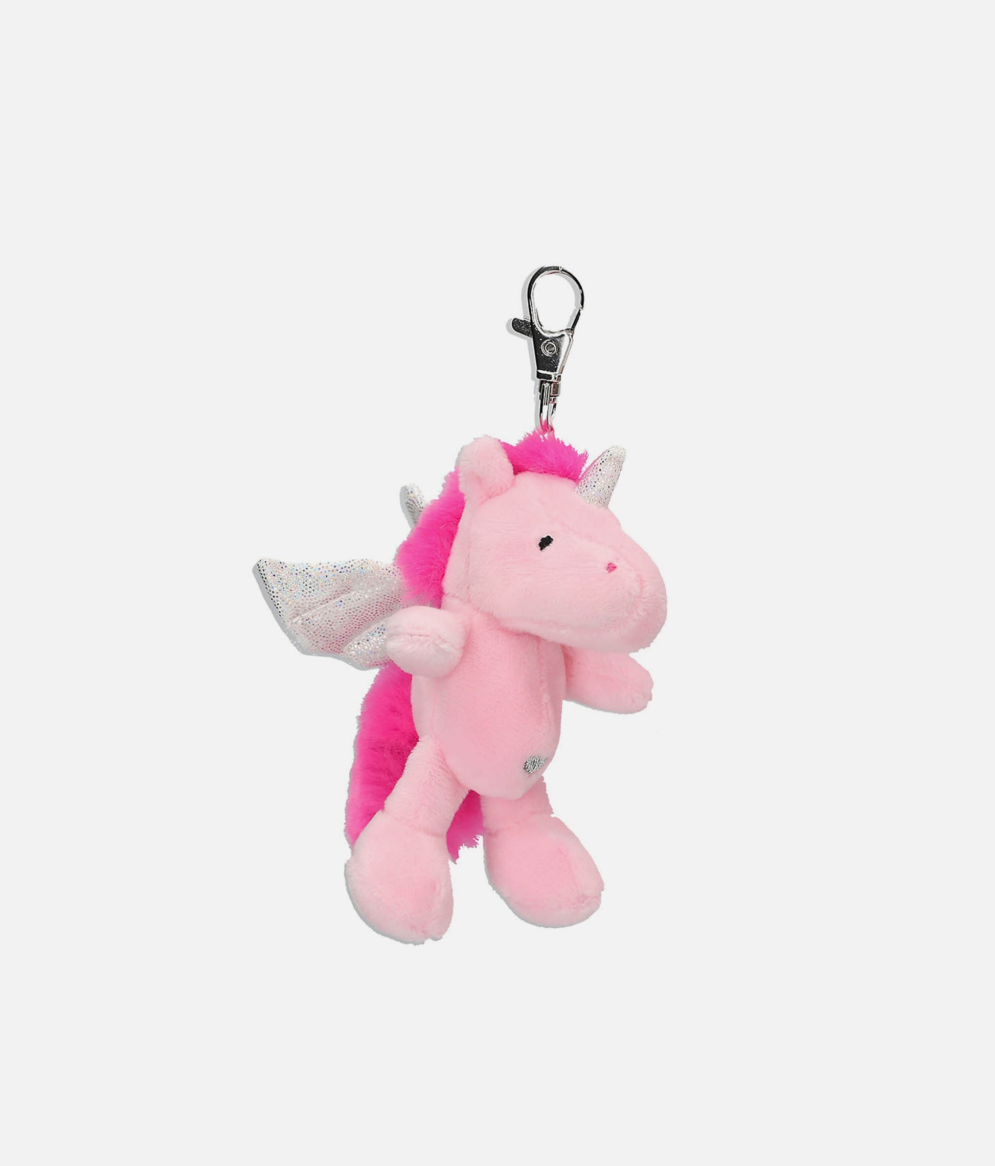 Ylvi, Plush Unicorn Pendant, Cute Clip-On Keyring - 0013636