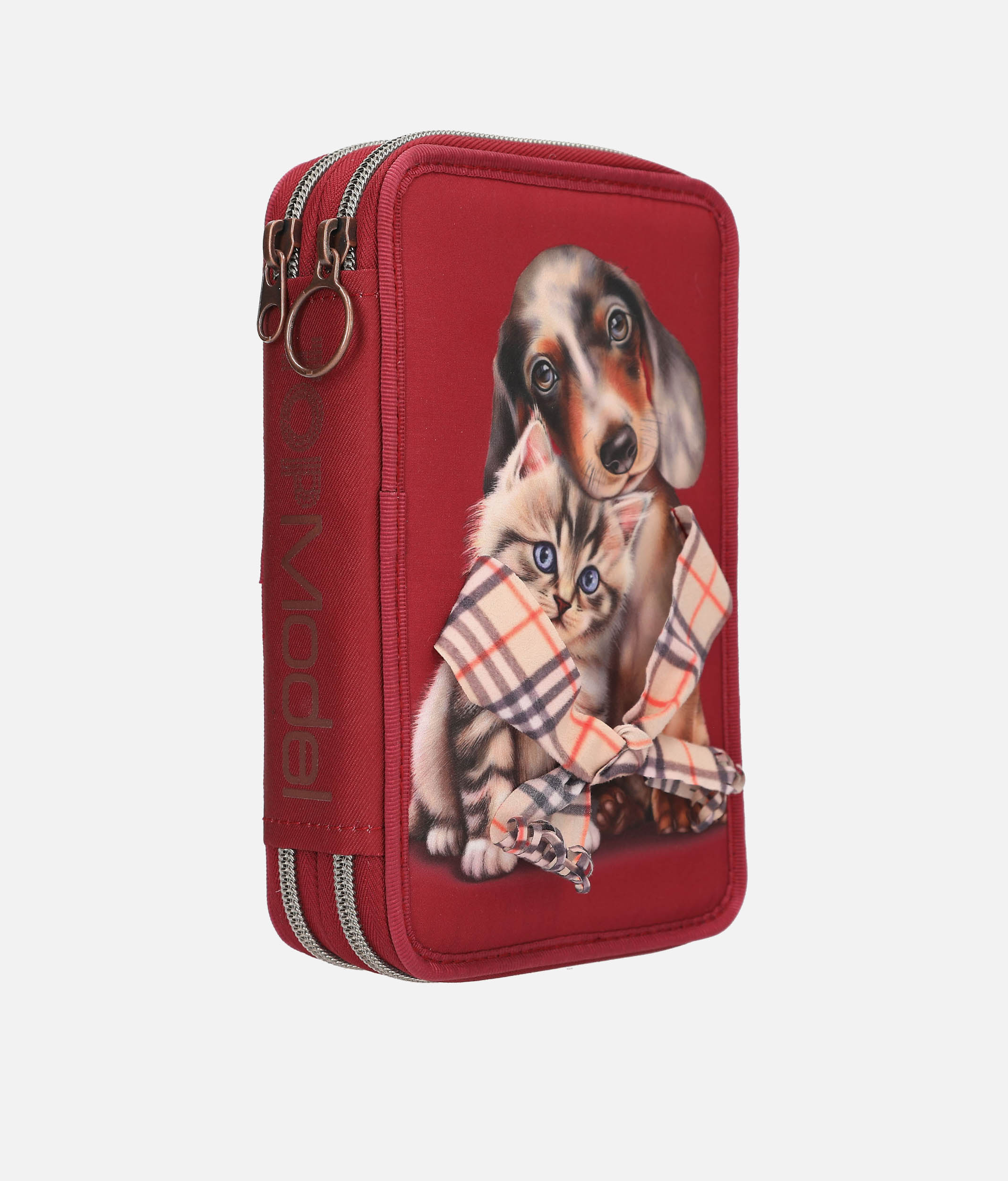 TOPModel Double Pencil Case, Trendy School Supply Organizer - 0013674