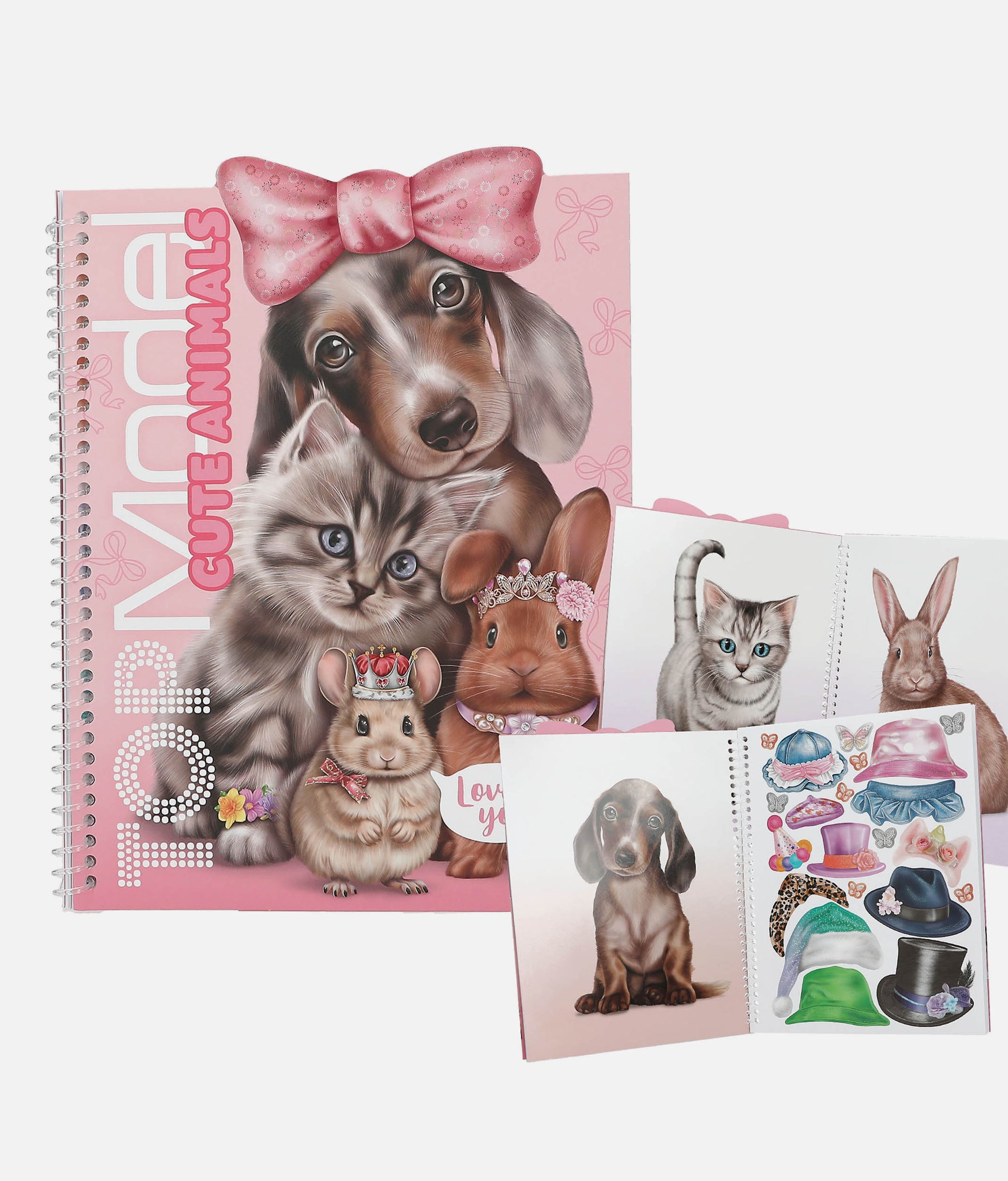 TOPModel Sticker Book, Cute Animals Dress Me Up with 240 Stickers - 0013736