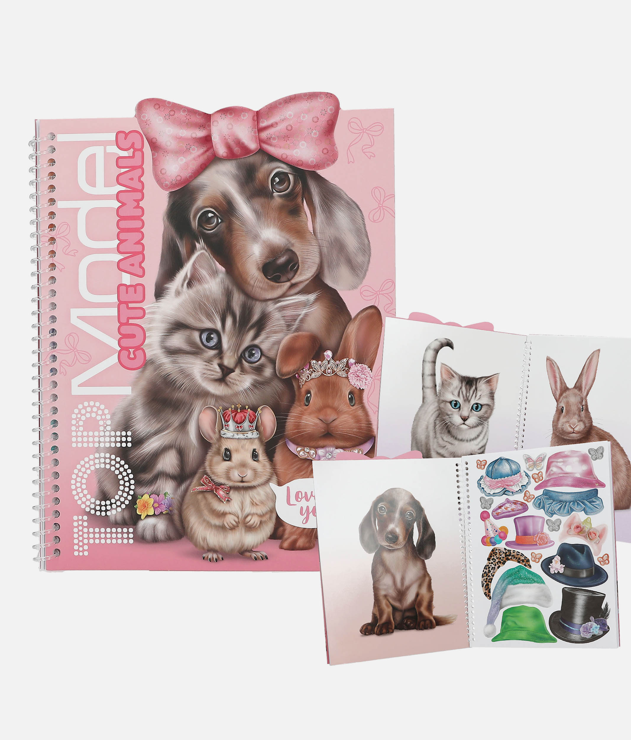 TOPModel Sticker Book, Cute Animals Dress Me Up with 240 Stickers - 0013736
