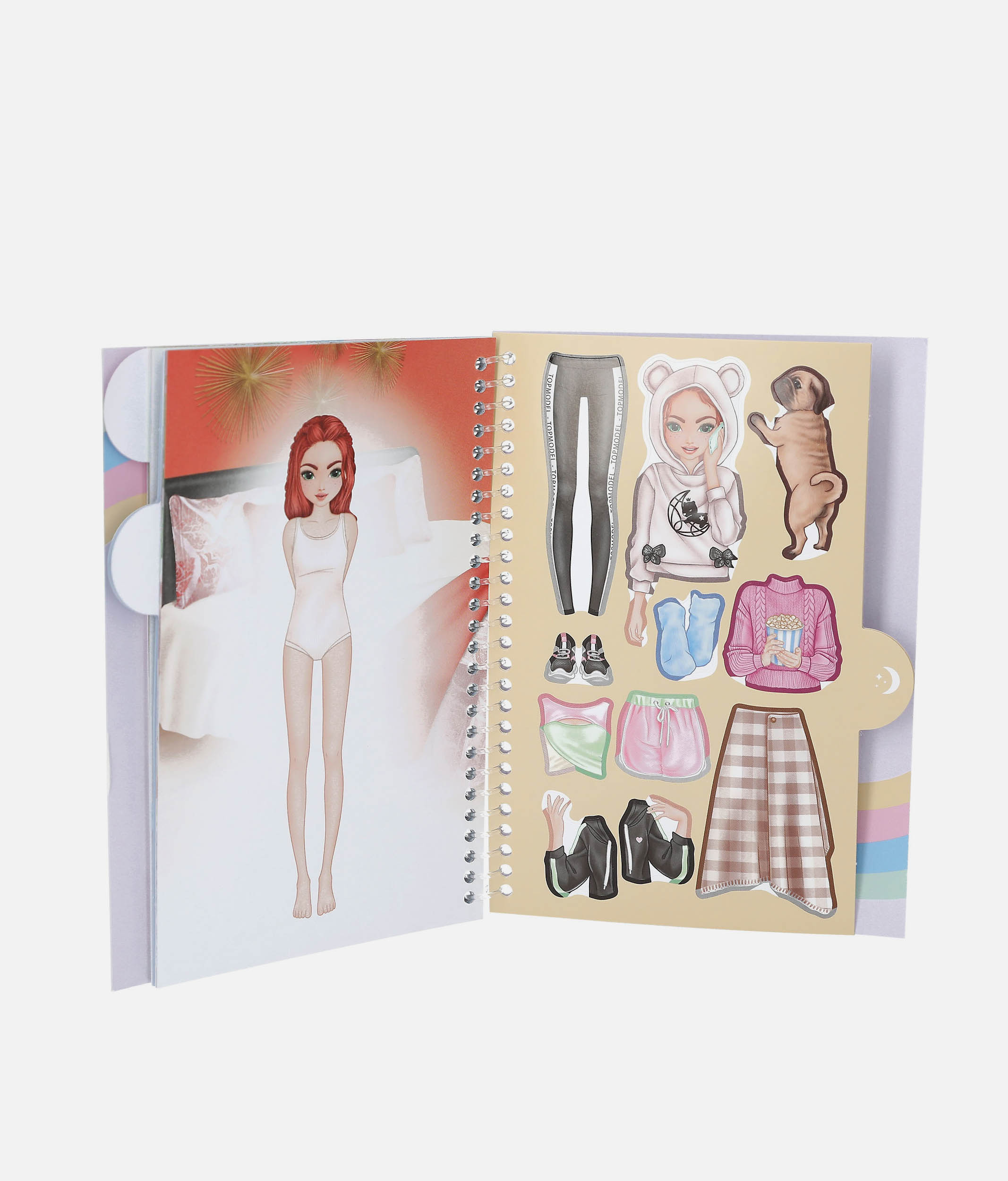 TOPModel Dress Me Up Sticker Book, 32 Pages + 7 Sticker Sheets - 0013742