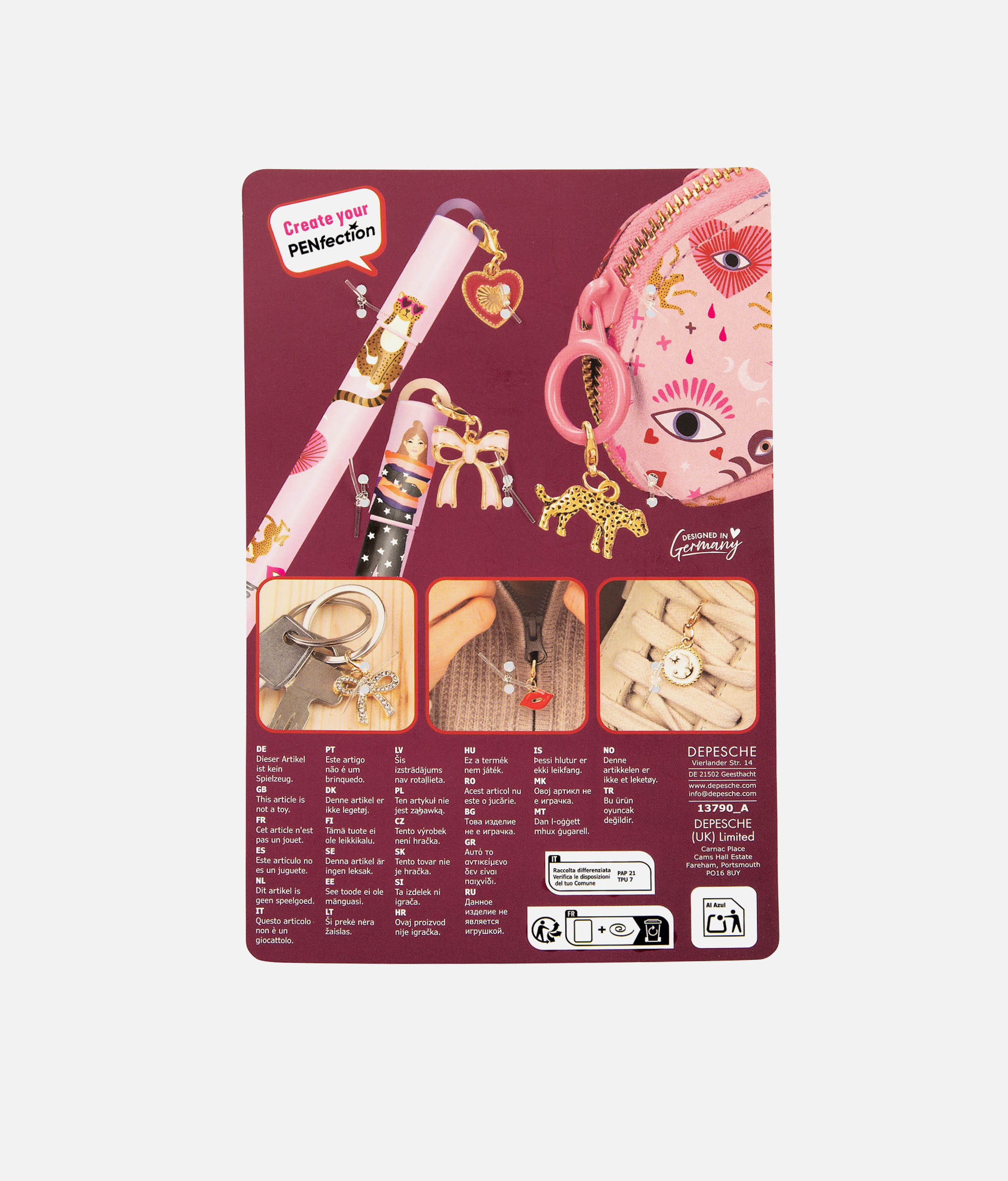 PENfection Lovely Charms, Clip-On Accessories for Dance Bags & More - 0013790