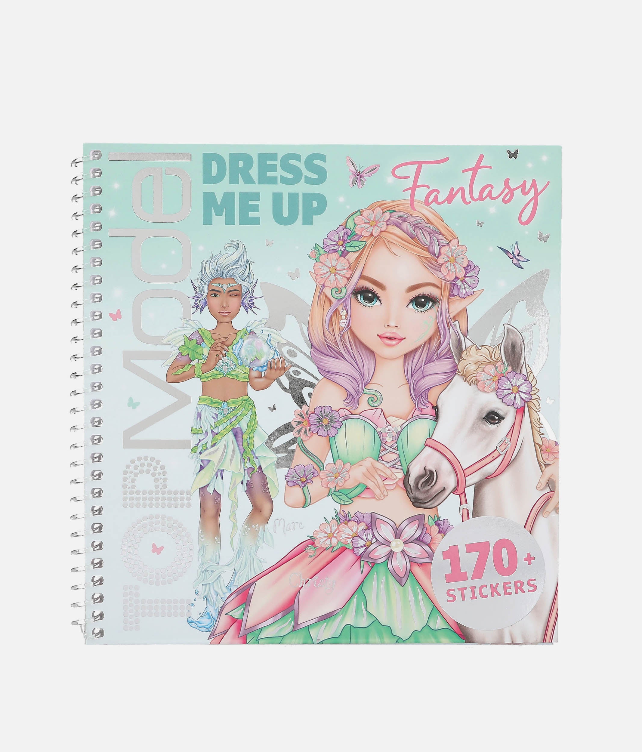 TOPModel Dress Me Up Fantasy Sticker Book with 170+ Stickers - 0013805