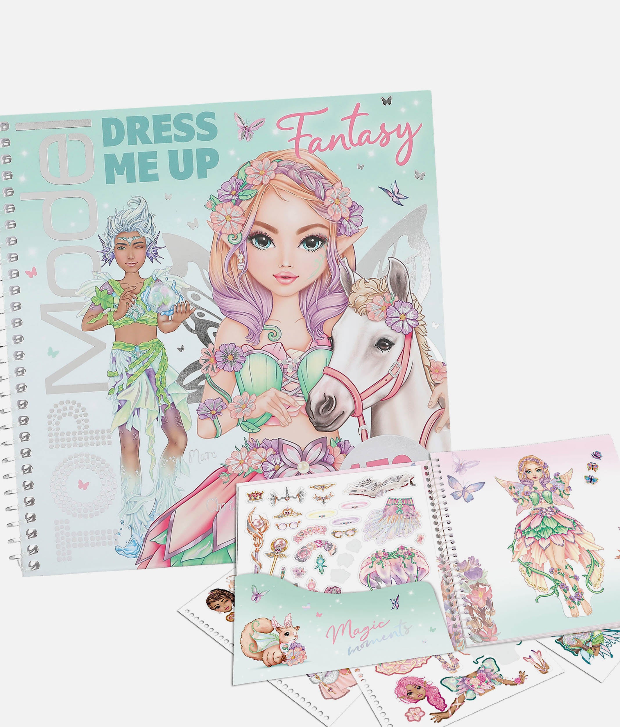 TOPModel Dress Me Up Fantasy Sticker Book with 170+ Stickers - 0013805