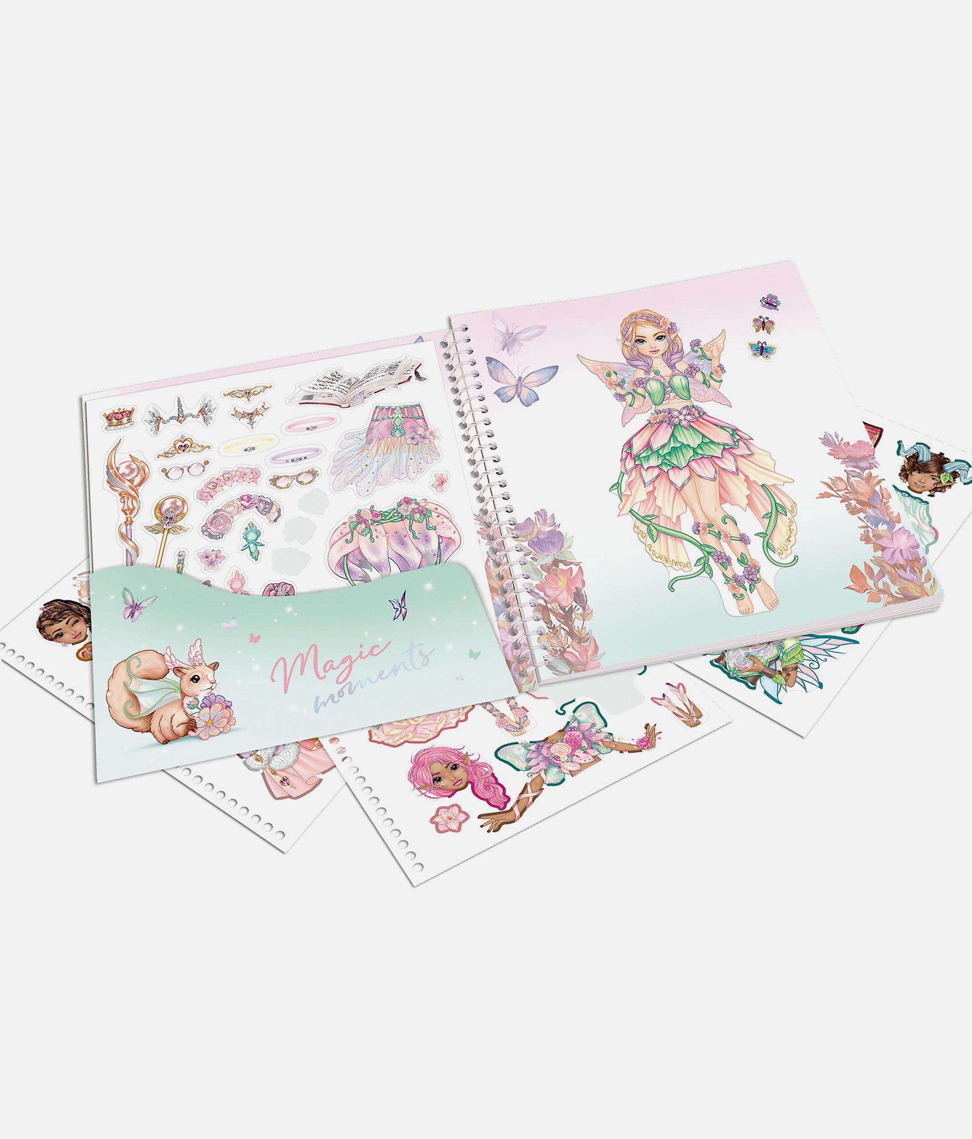 TOPModel Dress Me Up Fantasy Sticker Book with 170+ Stickers - 0013805