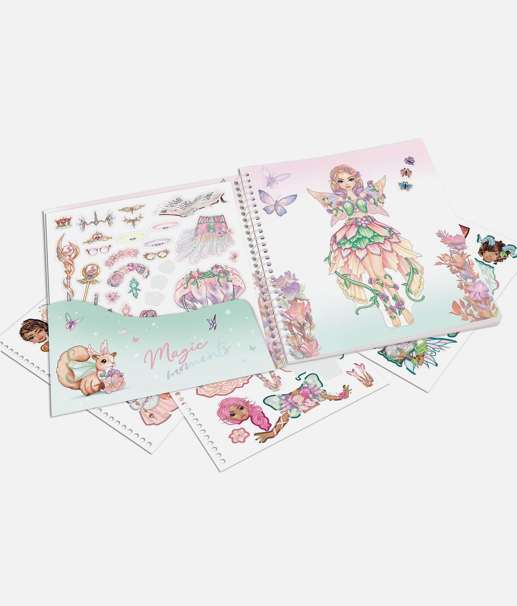 TOPModel Dress Me Up Fantasy Sticker Book with 170+ Stickers - 0013805