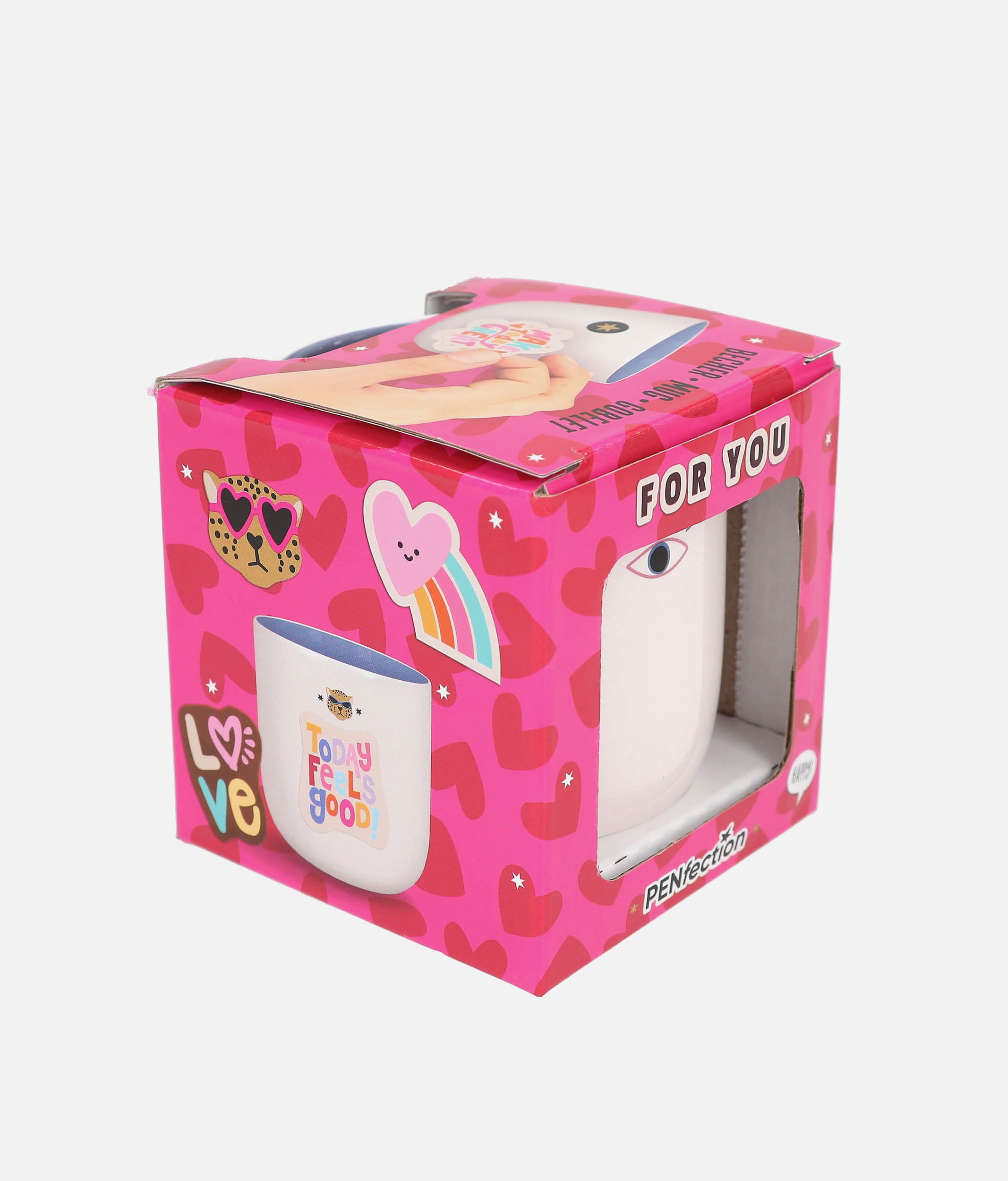 PENfection Mug, Dual-Use Drinking Cup & Pen Holder with Leopard Print - 0013892