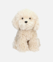 TOPModel Plush Dog, Beige Curly-Fur Puppy Toy, Soft & Cuddly - 0014059