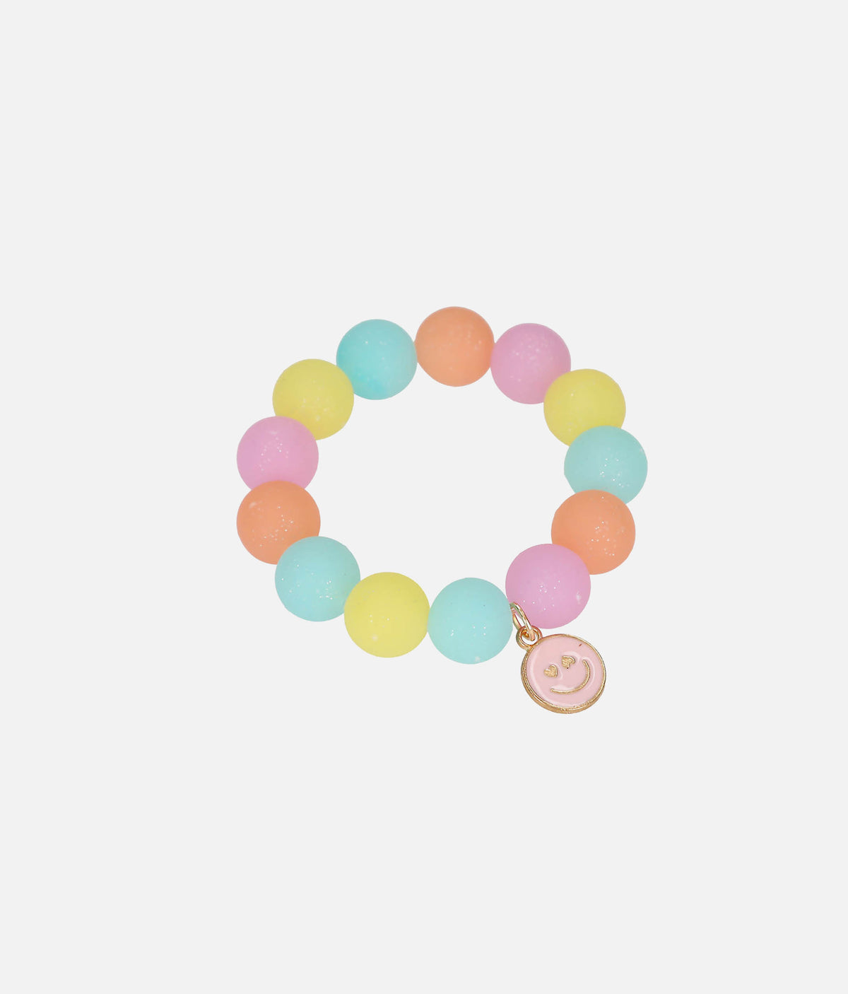 TOPModel Eraser Bracelet – Colourful Beads with Happy-Face Charm