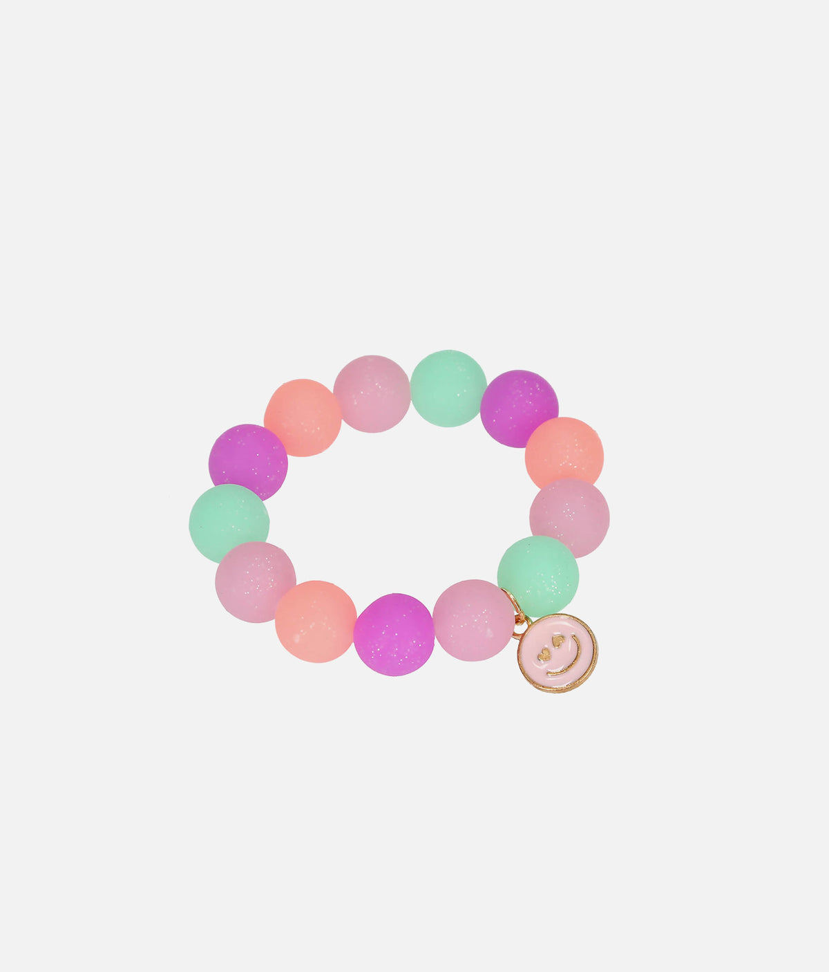 TOPModel Eraser Bracelet – Colourful Beads with Happy-Face Charm