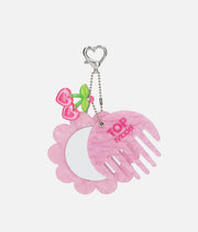 TOPModel GLOW TO GO Hair Comb with Mirror – Pink Clip-On Accessory