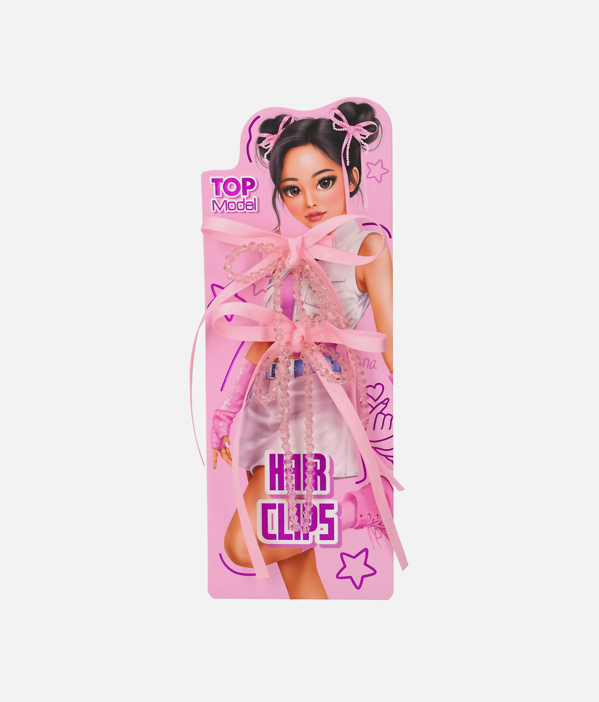TOPModel KPOP Bow Hair Clips, Pink or Blue Ribbon Bows - 0014282