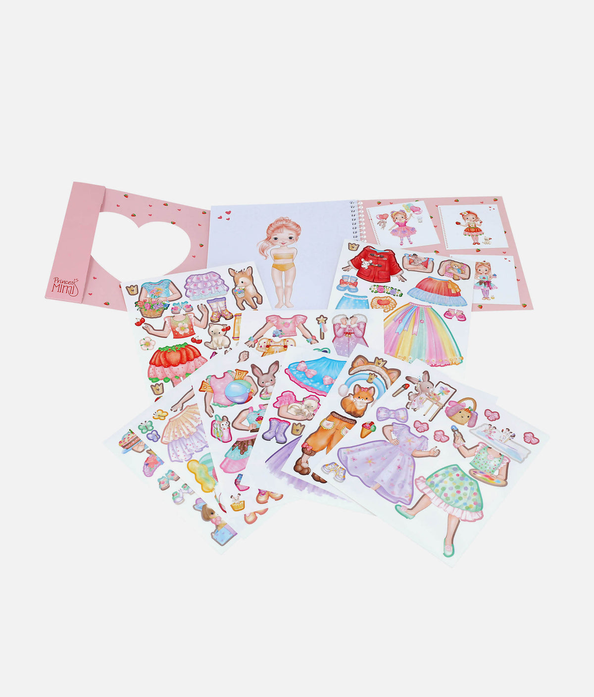 Princess Mimi Dress Me Up Sticker Book – 125+ Outfit & Animal Stickers