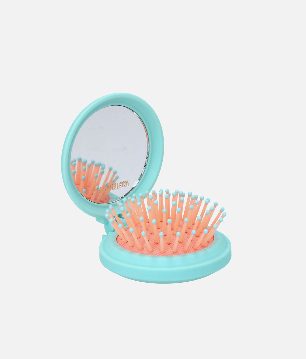Miss Melody Folding Hairbrush 0014428 – Compact Brush with Mirror