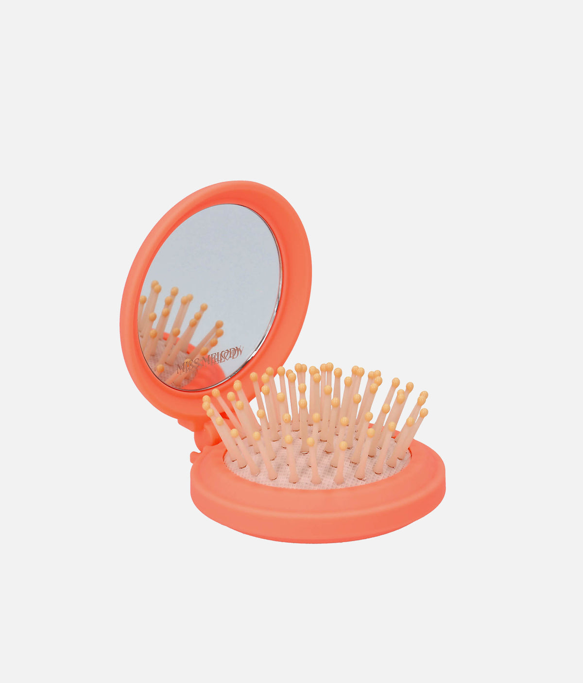 Miss Melody Folding Hairbrush 0014428 – Compact Brush with Mirror