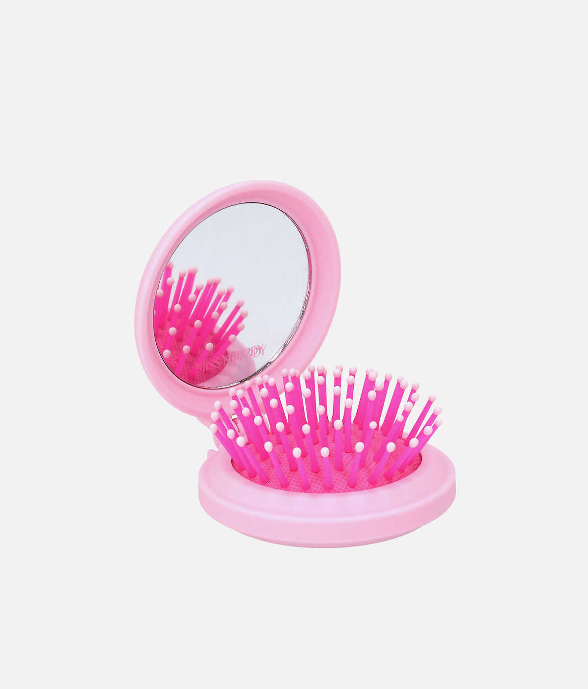 Miss Melody Folding Hairbrush 0014428 – Compact Brush with Mirror