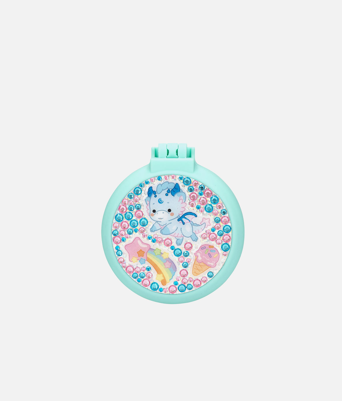 Ylvi Unicorn Folding Hairbrush with Mirror - 0014439