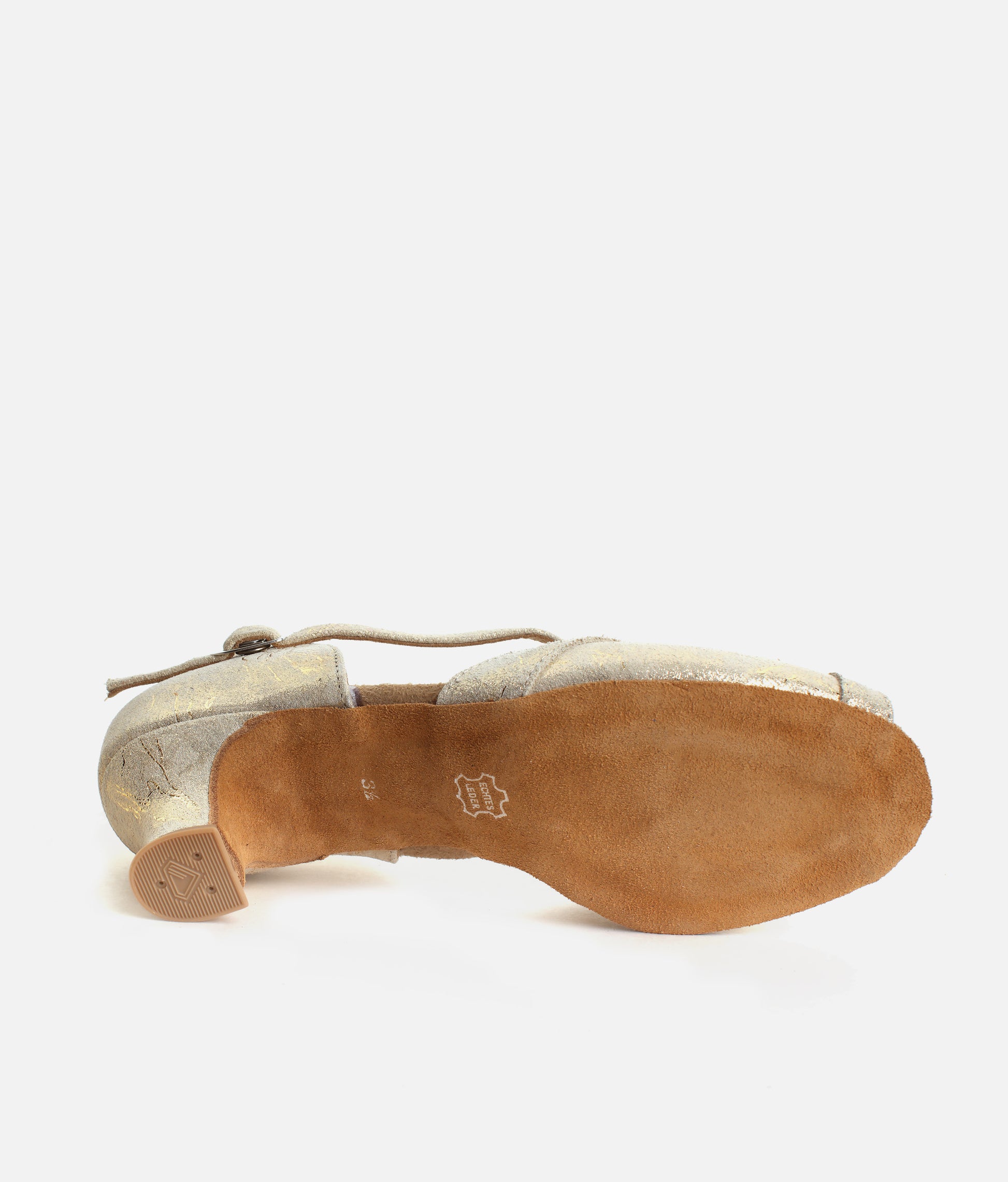 Open-Toe Ballroom & Latin Dance Shoes, T-Bar Strap, Spanish Heel - 019