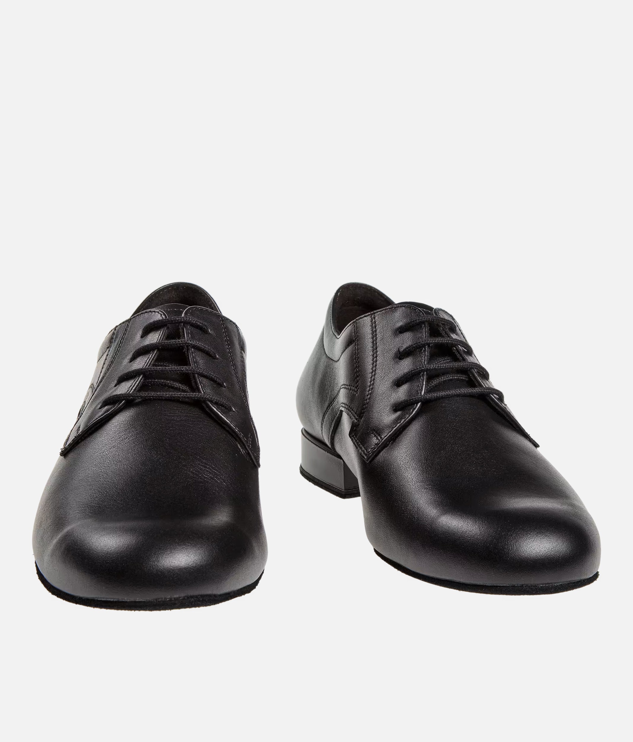 Mens Dance Shoes, Derby Style Ballroom Shoes with Shock Absorbing Heel - 085