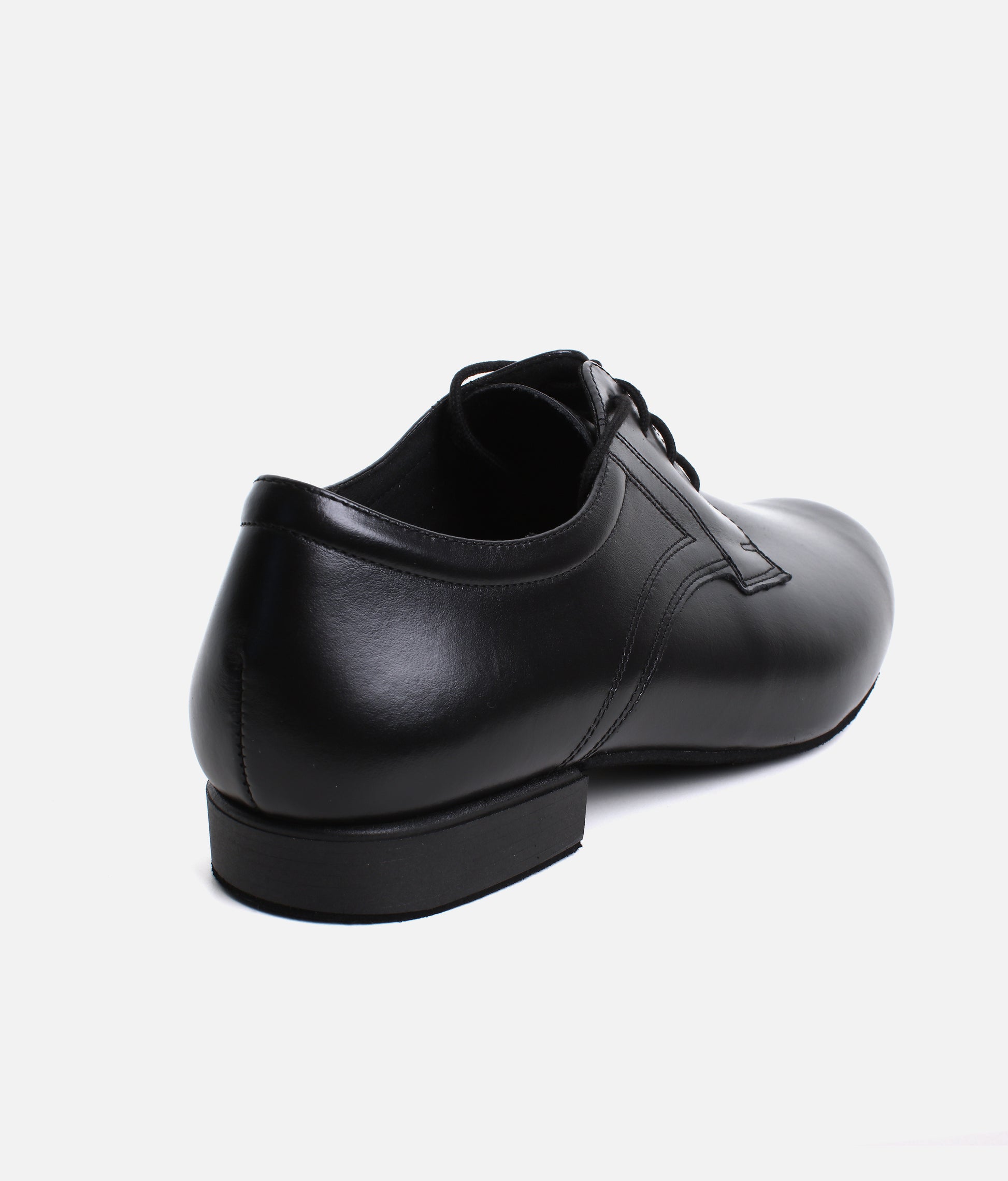Mens Dance Shoes, Derby Style Ballroom Shoes with Shock Absorbing Heel - 085
