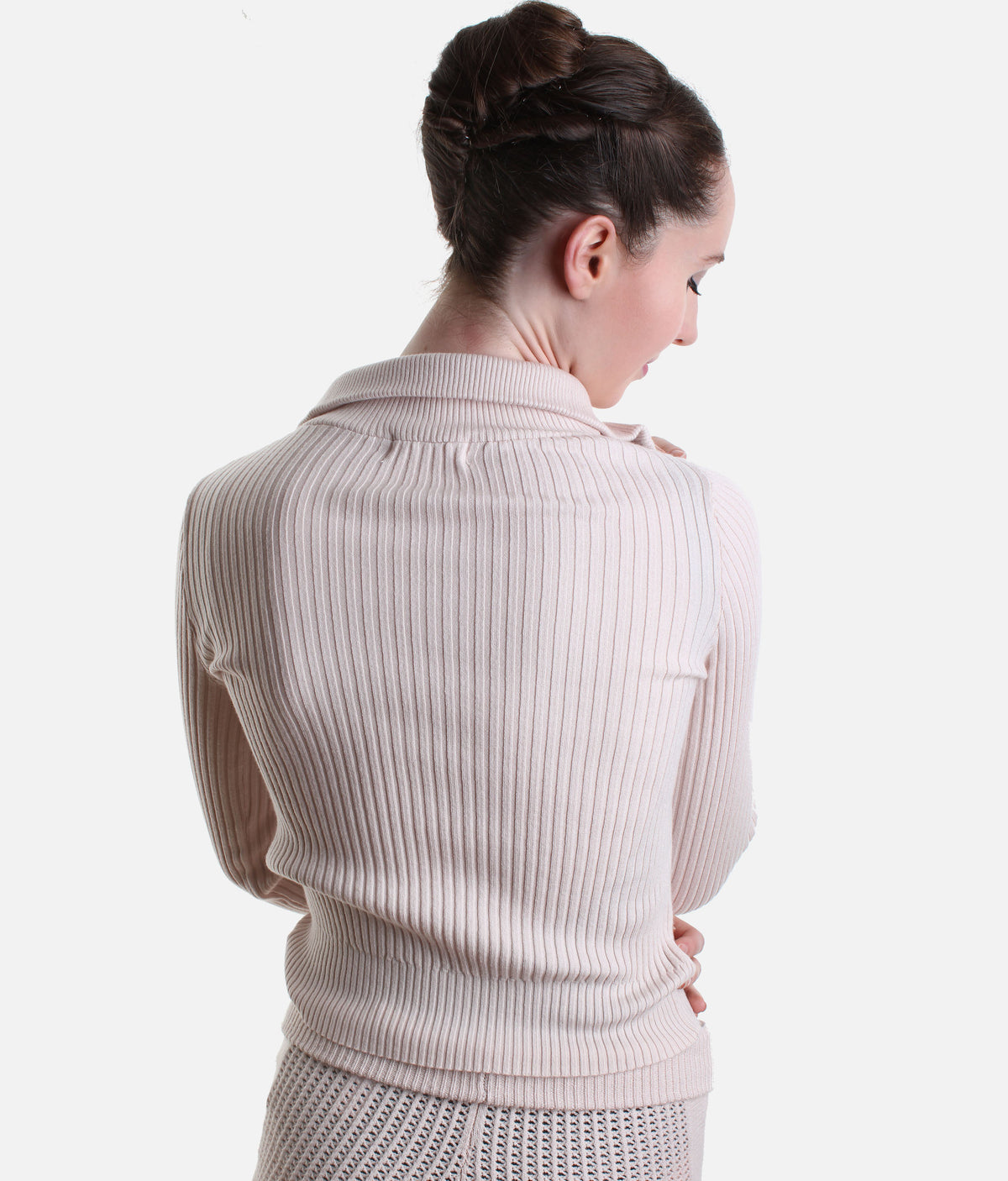 Capezio Lynch CK11015W – Quarter Zip Knit Warm-Up Jumper