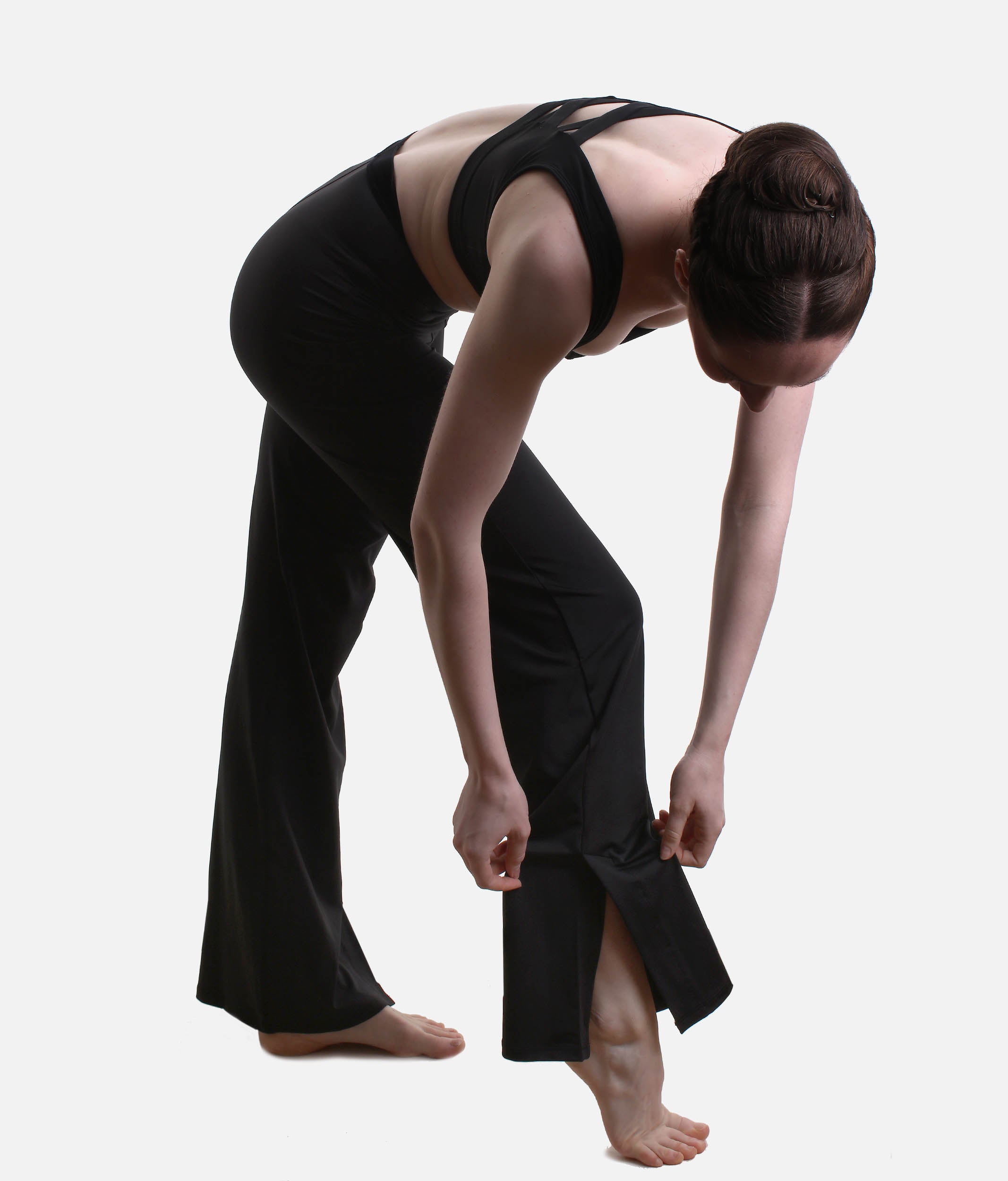 Beguile Wide Leg Dance Pant, High Waist Split Hem Warm-Up - 12407W