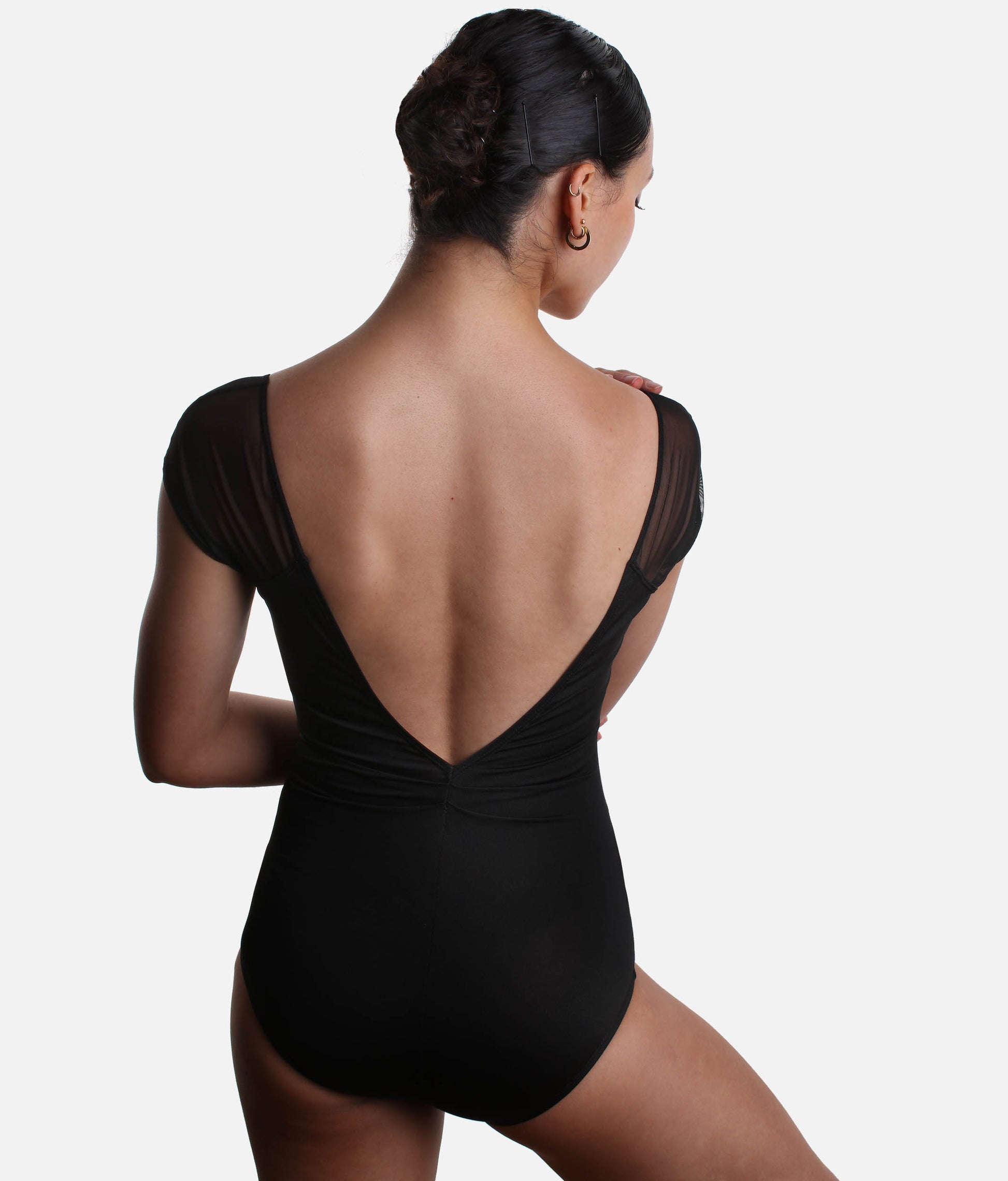 MOONSTRUCK Cap Sleeve Ballet Leotard, Mesh Sleeve Studio Essential - 12603W