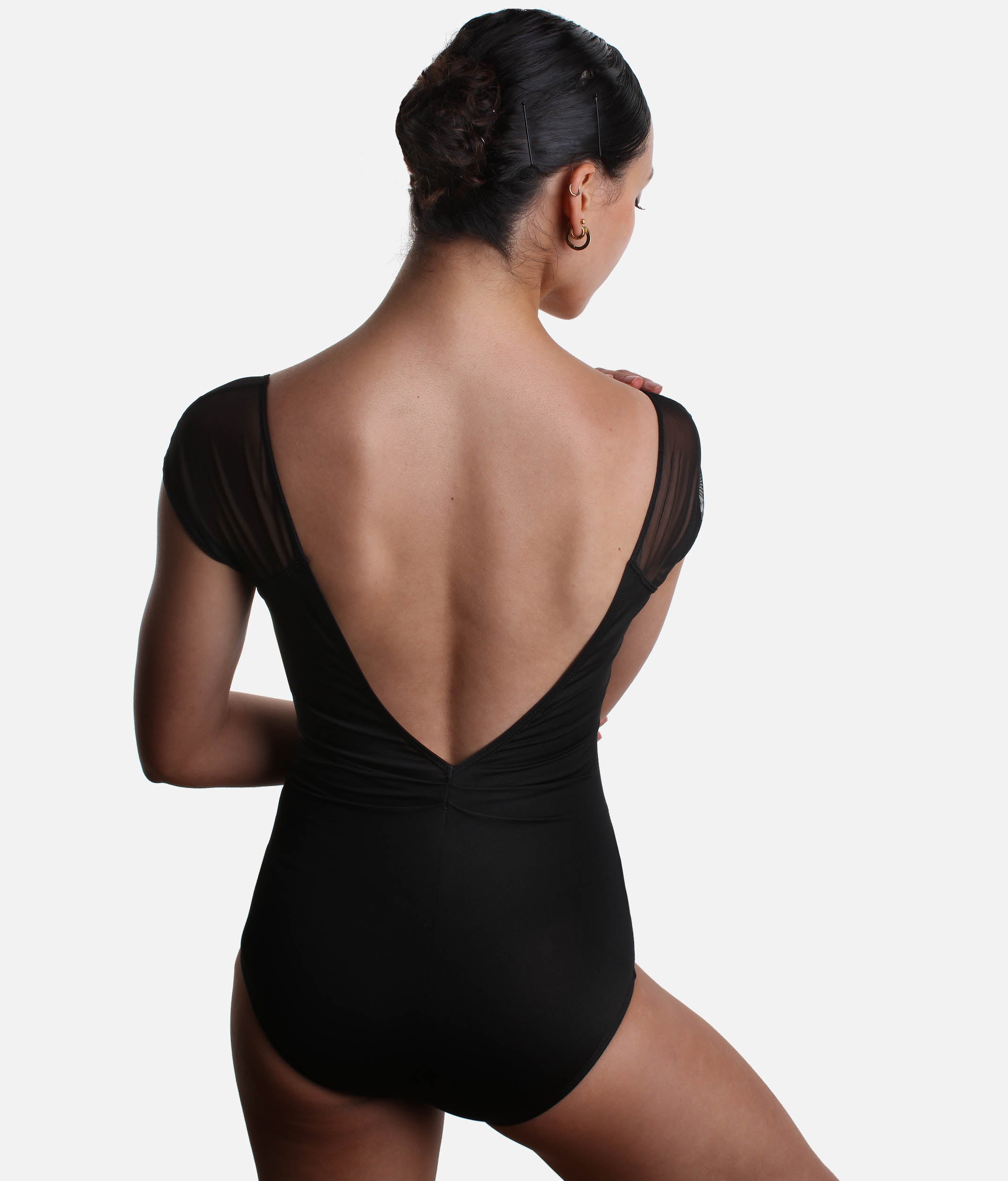 MOONSTRUCK Cap Sleeve Ballet Leotard, Mesh Sleeve Studio Essential - 12603W
