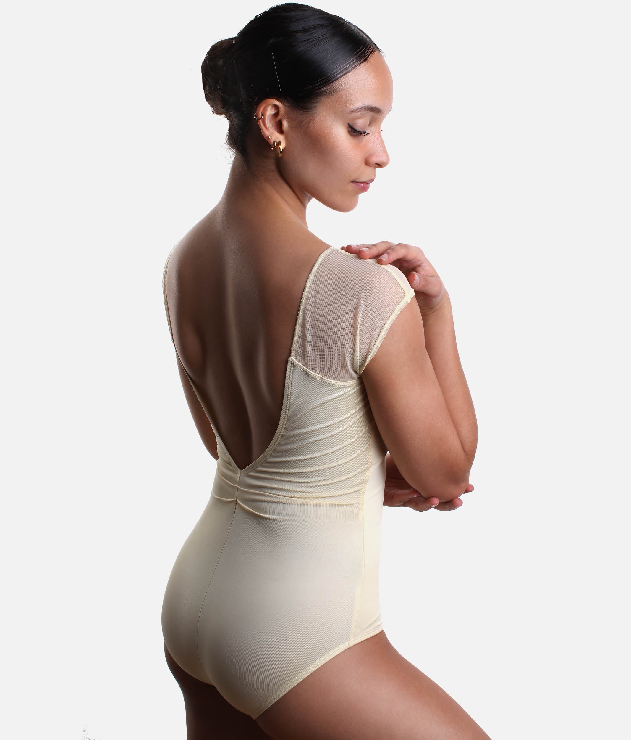 MOONSTRUCK Cap Sleeve Ballet Leotard, Mesh Sleeve Studio Essential - 12603W