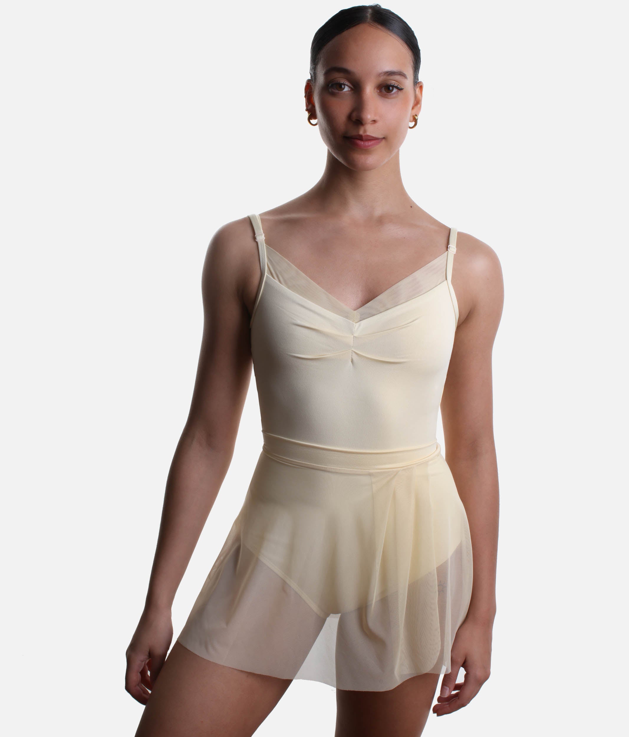 Faux Wrap Pull-on Skirt, Sheer SENTIMENTAL Skirt with Flattering Fit - 12605W