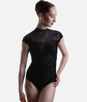 Capezio Rudi F12703W – Floral Short Sleeve Ballet Leotard