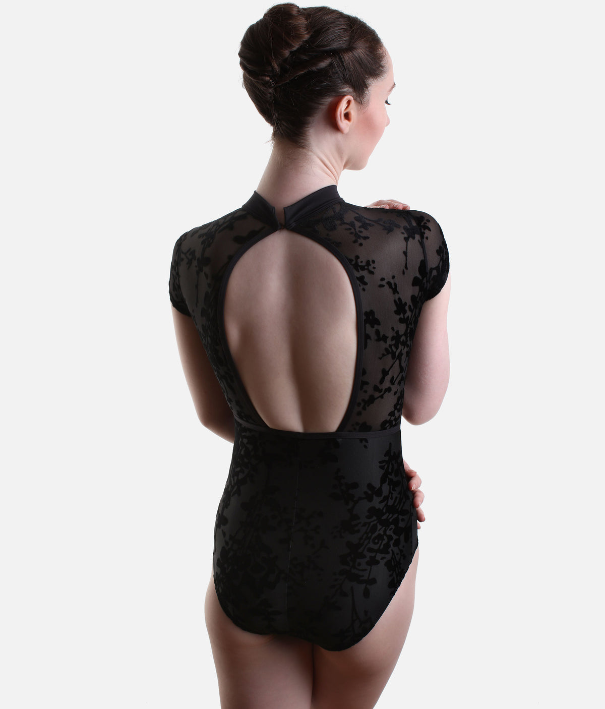 Capezio Rudi F12703W – Floral Short Sleeve Ballet Leotard