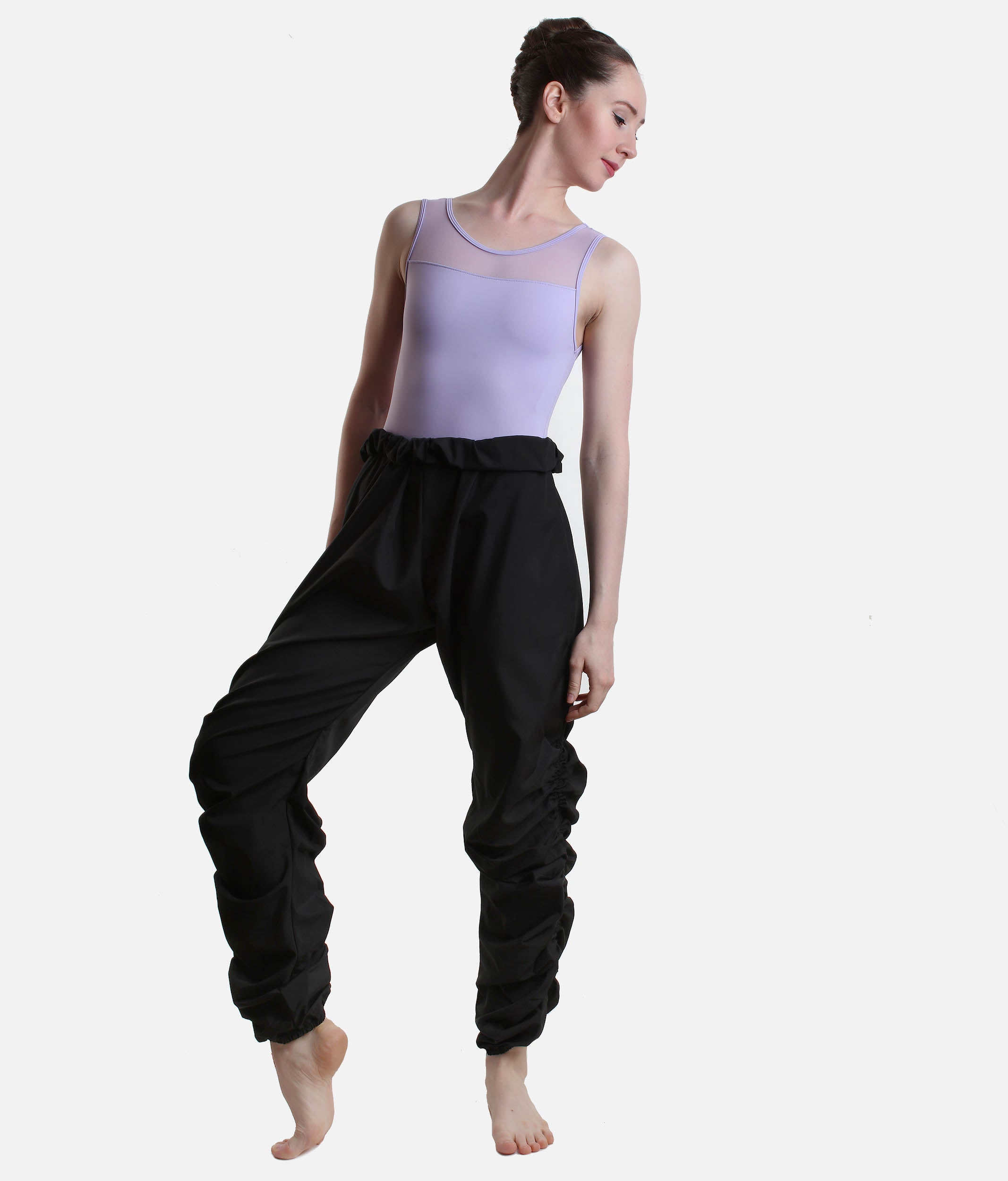 Warm Up Dance Pants, Ruched Detailing - 2017