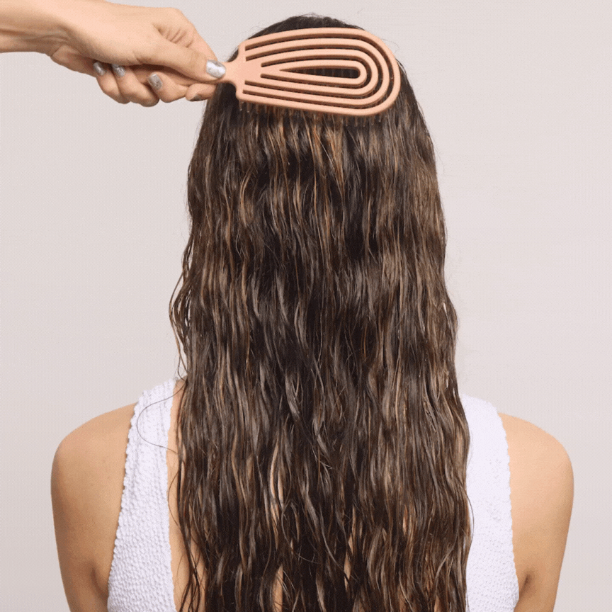 Terracotta Detangling Flexi Brush - Lightweight & Ergonomic