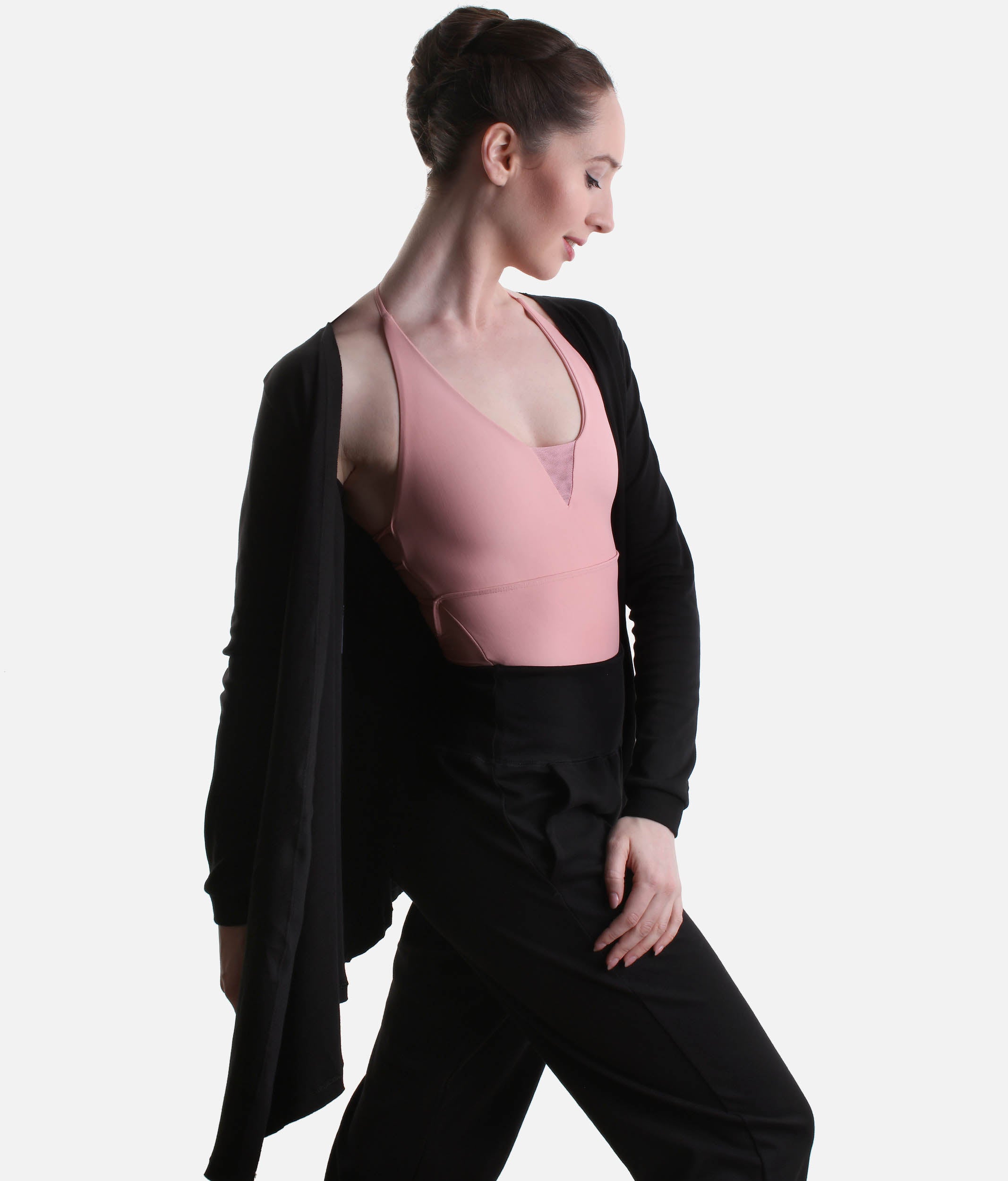 Studio to Street Cardigan, Lightweight Cotton Dance Warm-Up Layer - SD2405