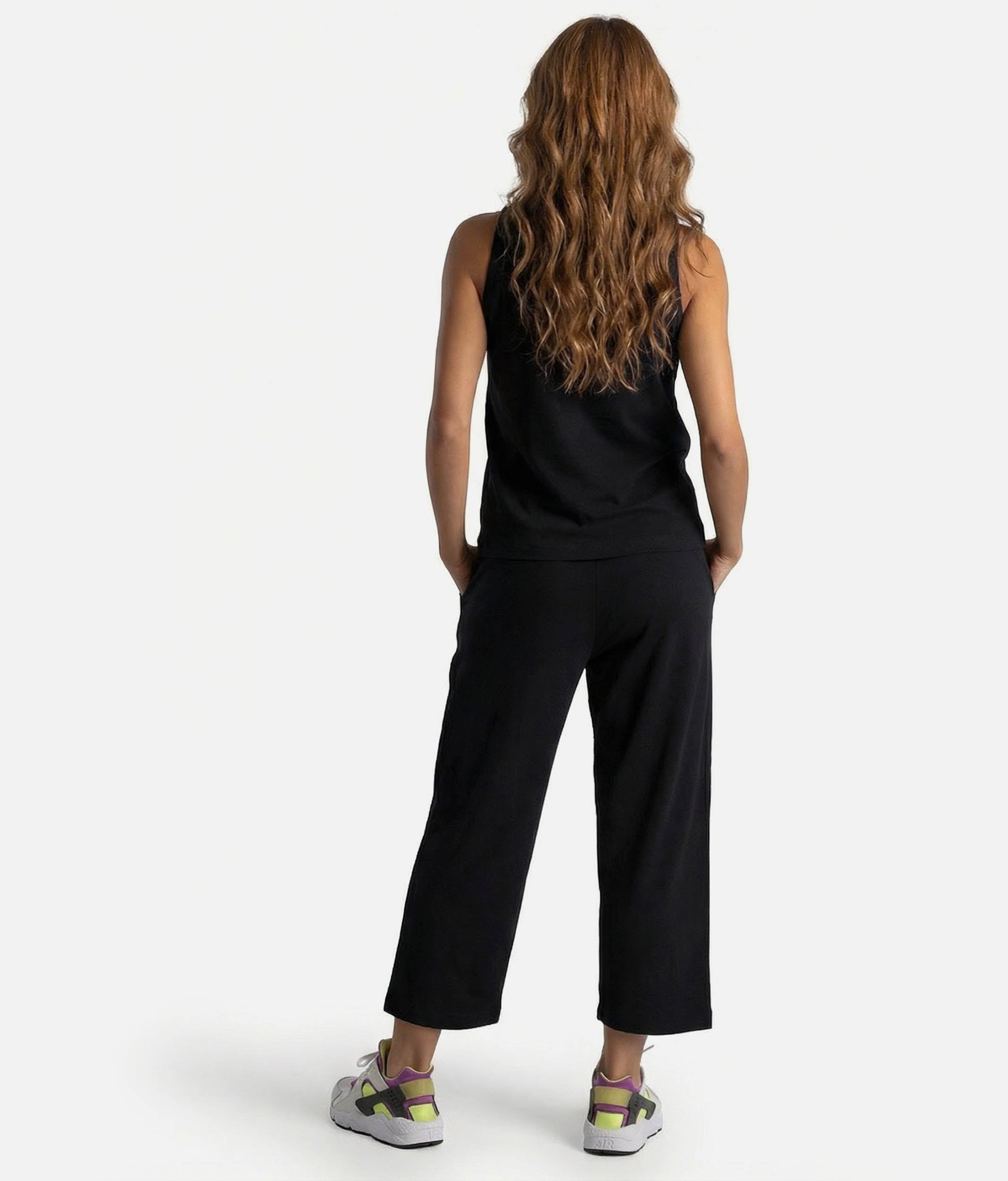 Loose-Fitting Capri Dance Pants, Soft Cotton - SD2407