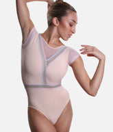 Mesh Cap Sleeve Leotard - RDE 2668
