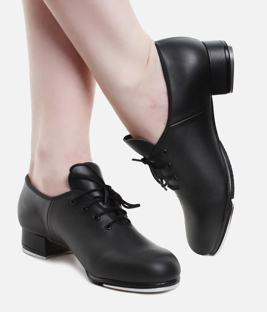 Men’s Leather Oxford Tap Shoes in Black - S0301M