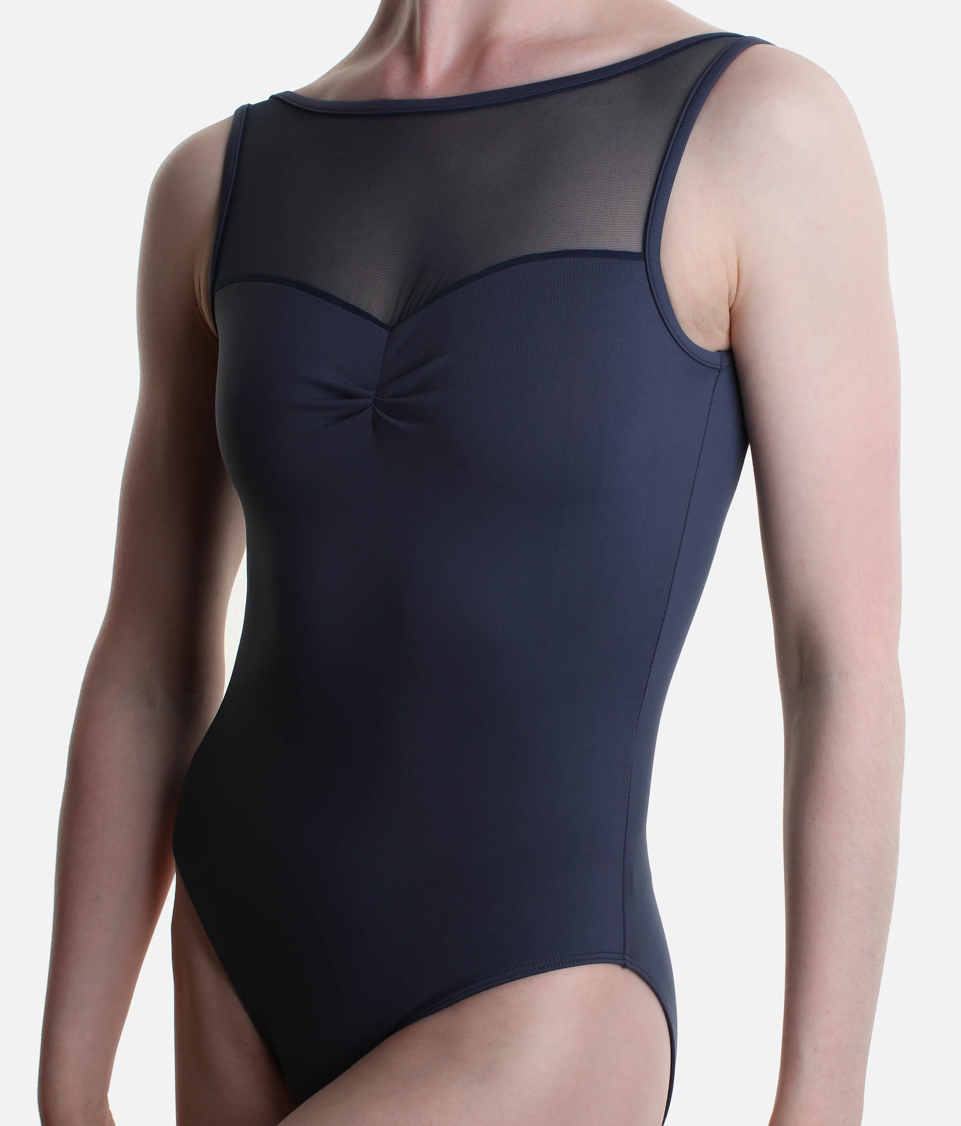 HADASSAH Sleeveless Leotard with Elegant Mesh Back, Meryl Fabric - 31733