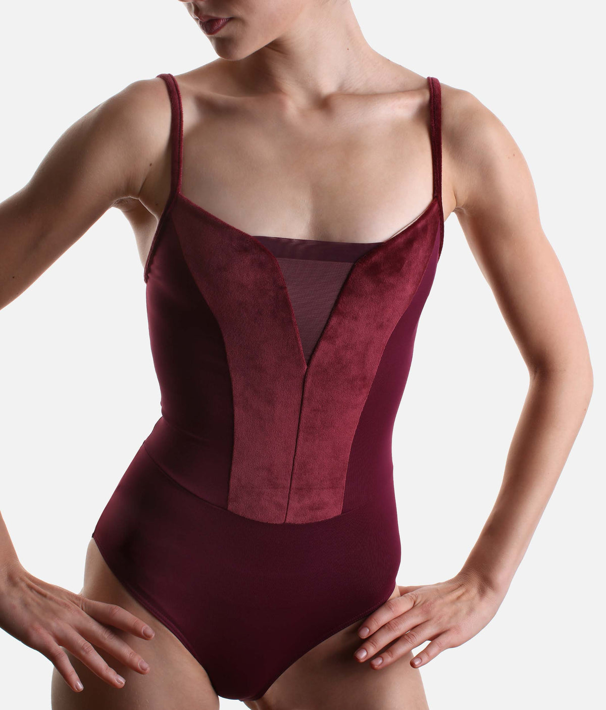 India Velvet Camisole Ballet Leotard - 31744