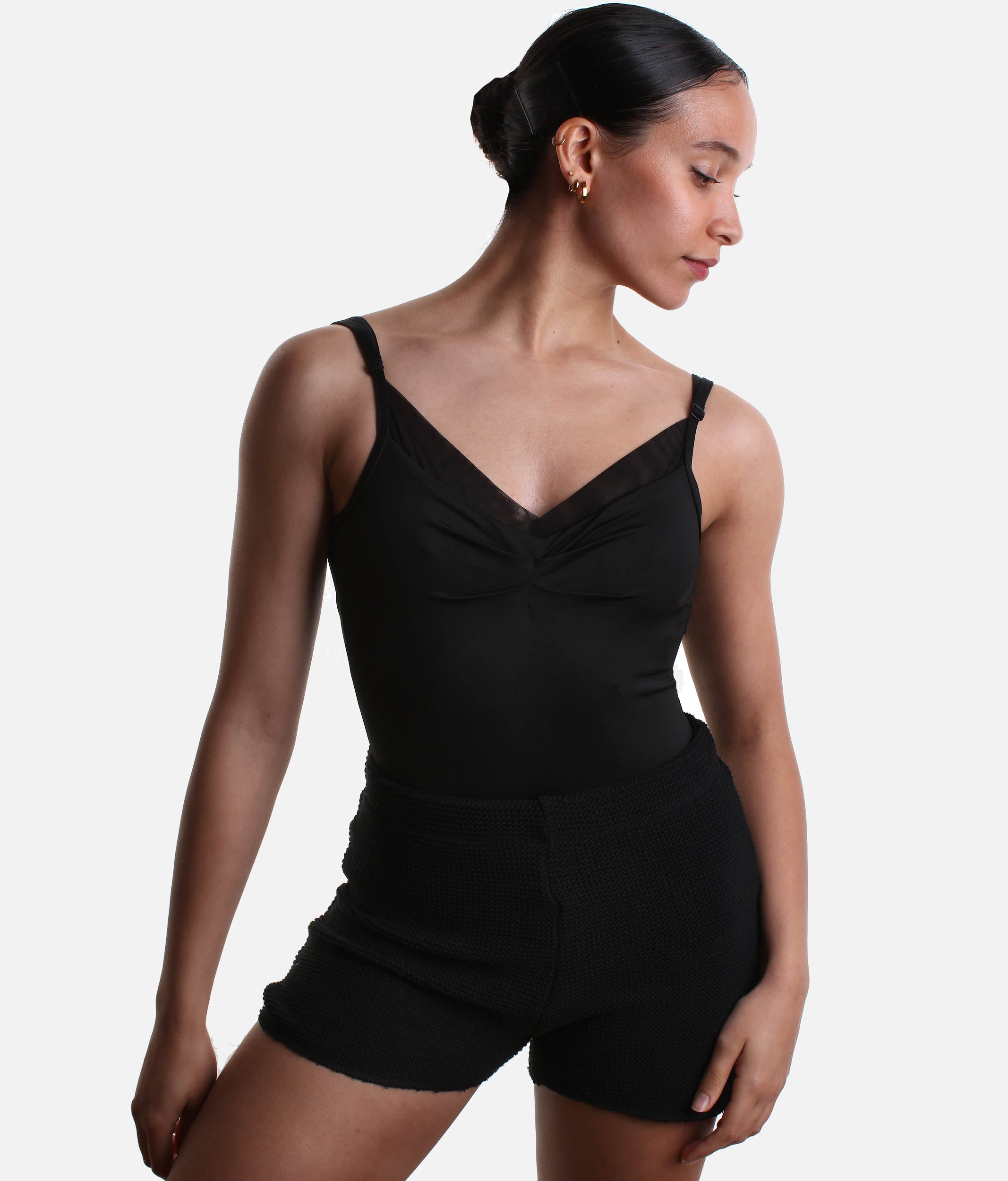 HENRIETTE High-Waisted Knit Shorts, Ballet Warm-Up Essential - 5576