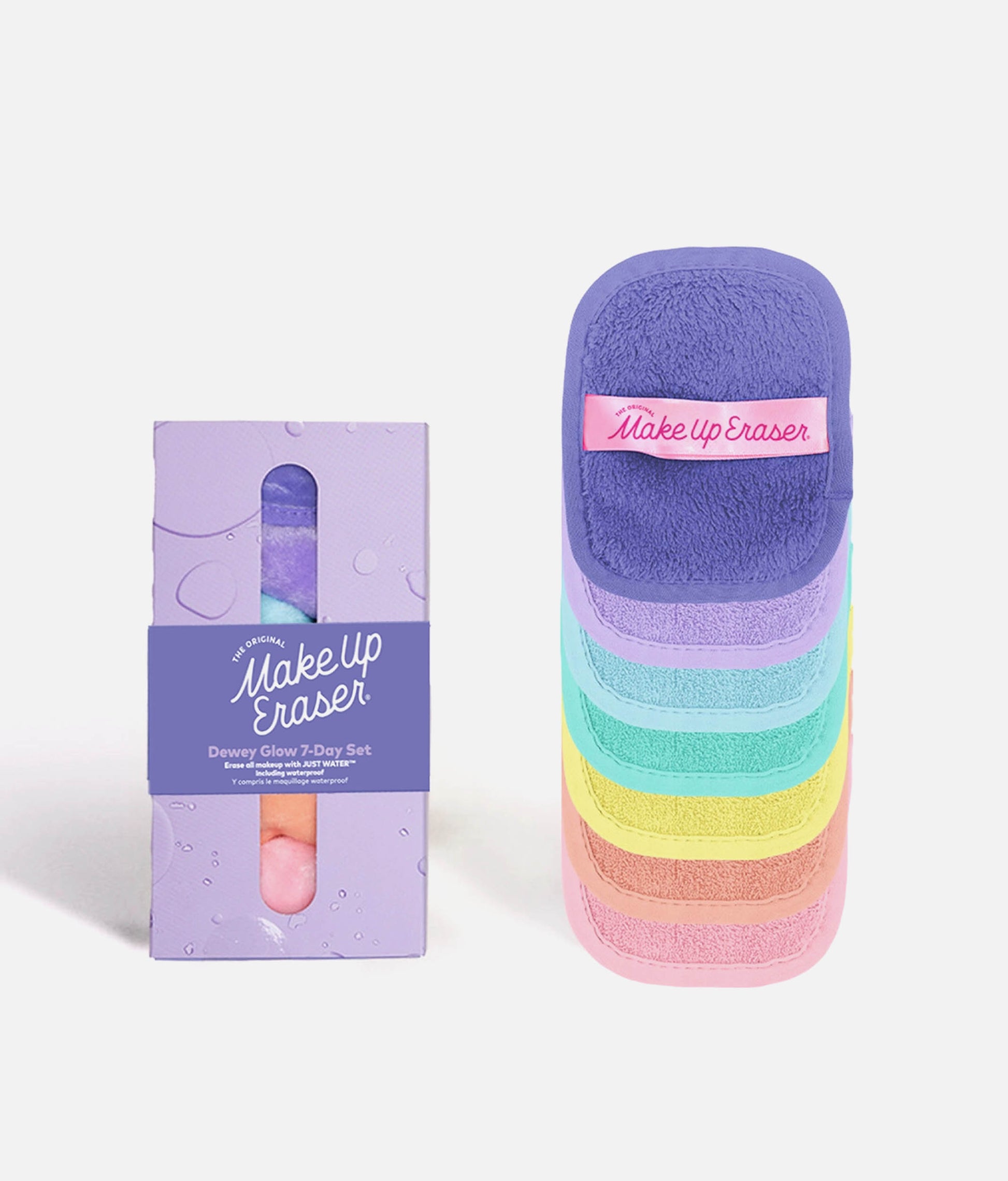 Dewy Glow 7-Day MakeUp Eraser Set, Gentle for Sensitive Skin